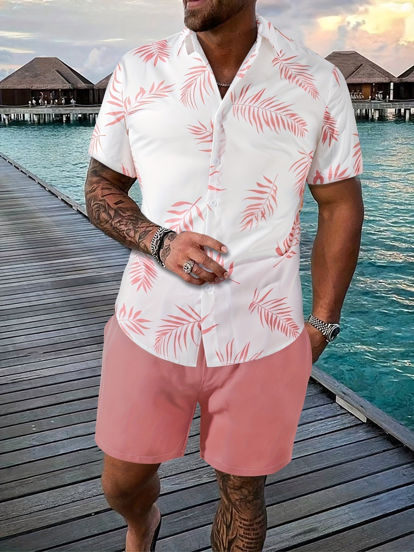 Dorvelli | Men's Two-Piece Set – Short-Sleeve Ease