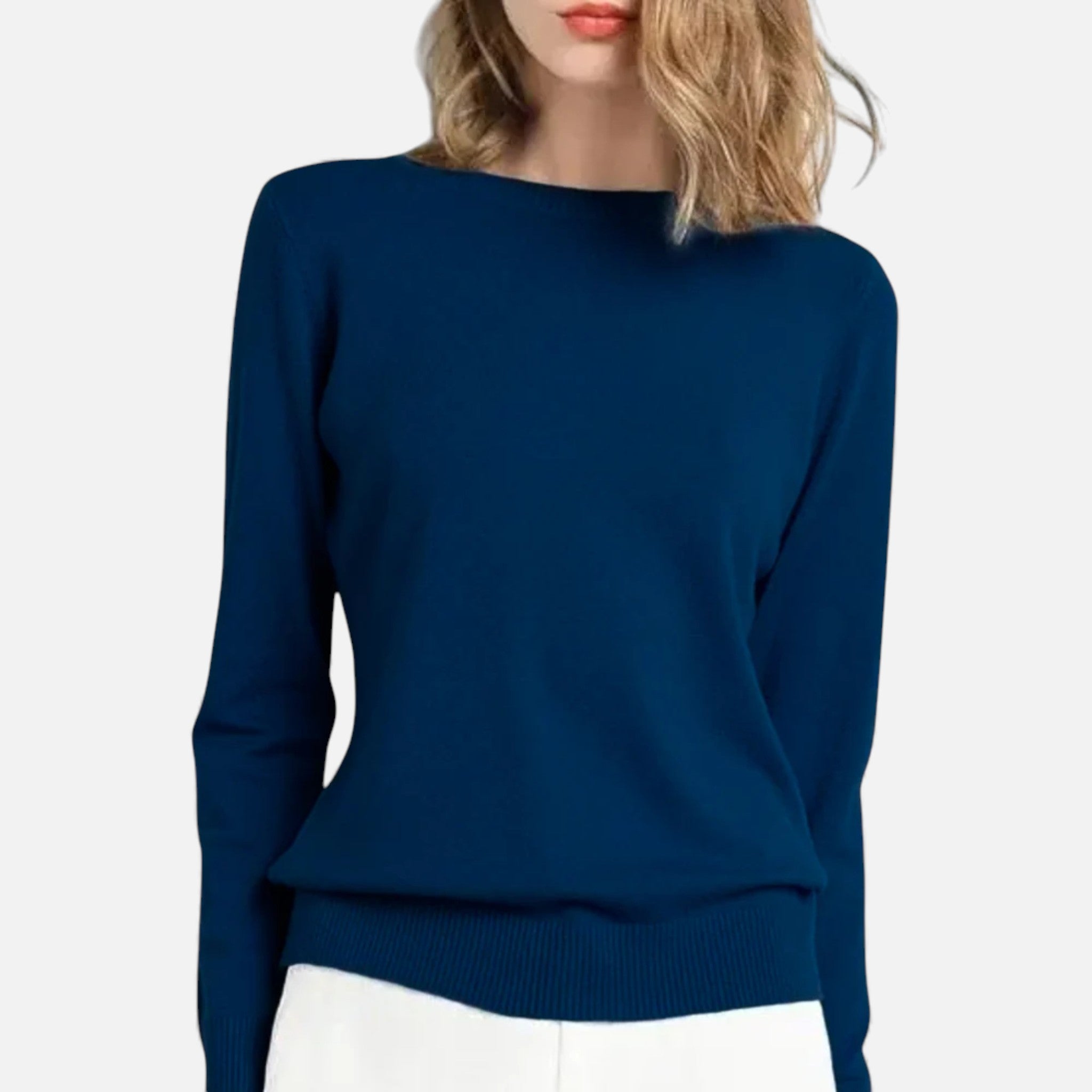 Dorvelli | Women’s Merino Wool Sweater – Timeless O-Neck Elegance