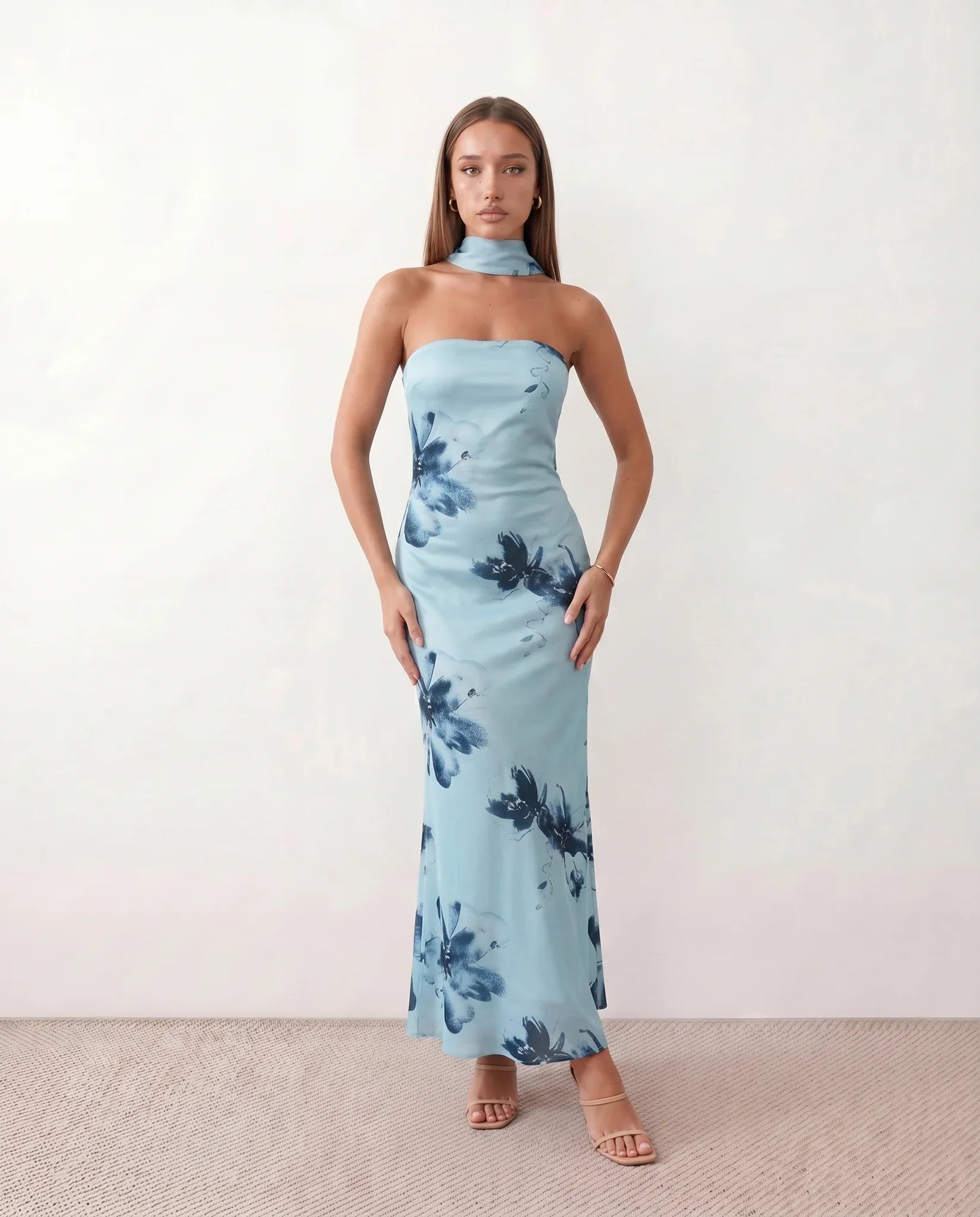 Dorvelli | Women's Maxi Dress – Diana Satin Strapless