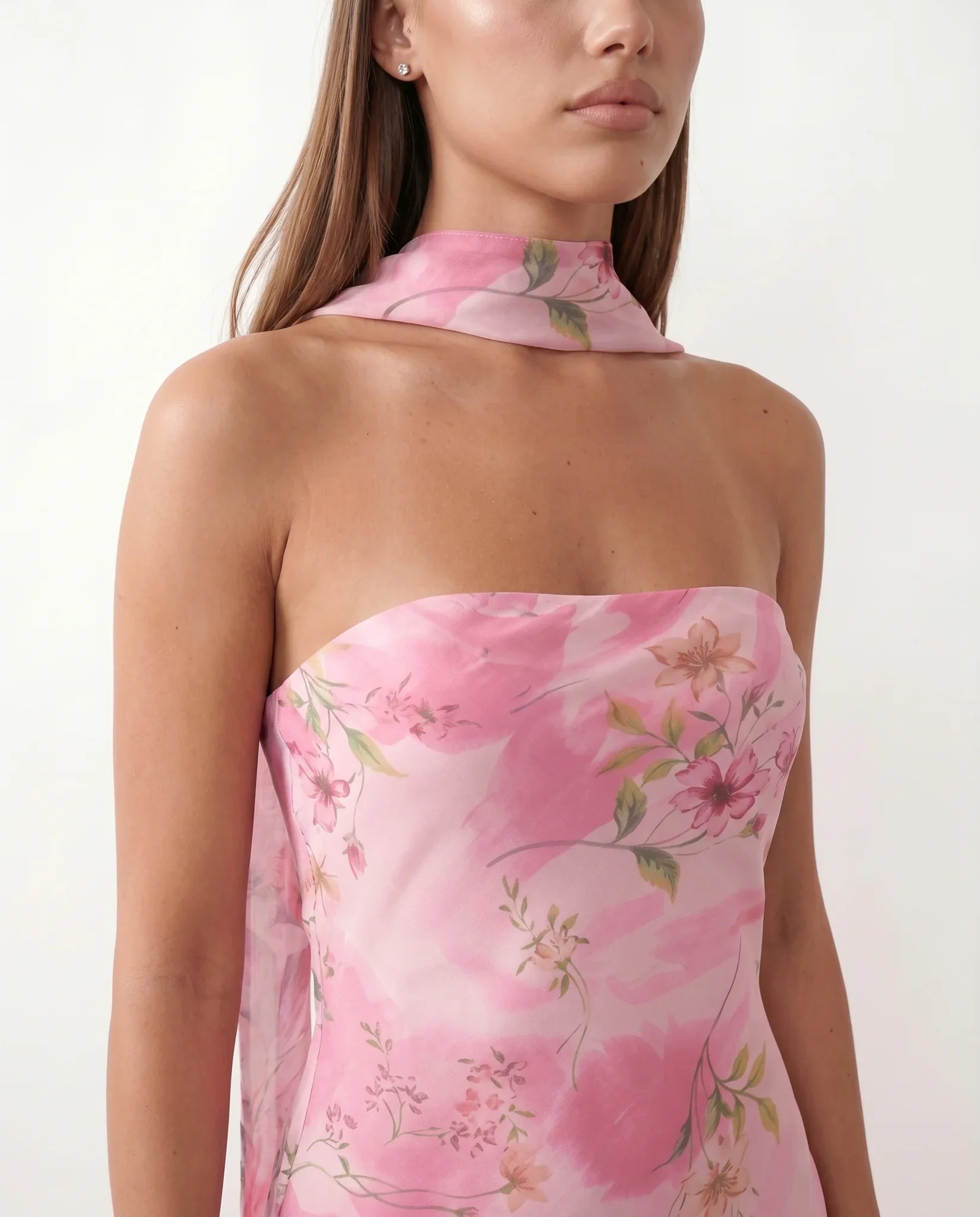 Dorvelli | Women's Maxi Dress – Diana Satin Strapless