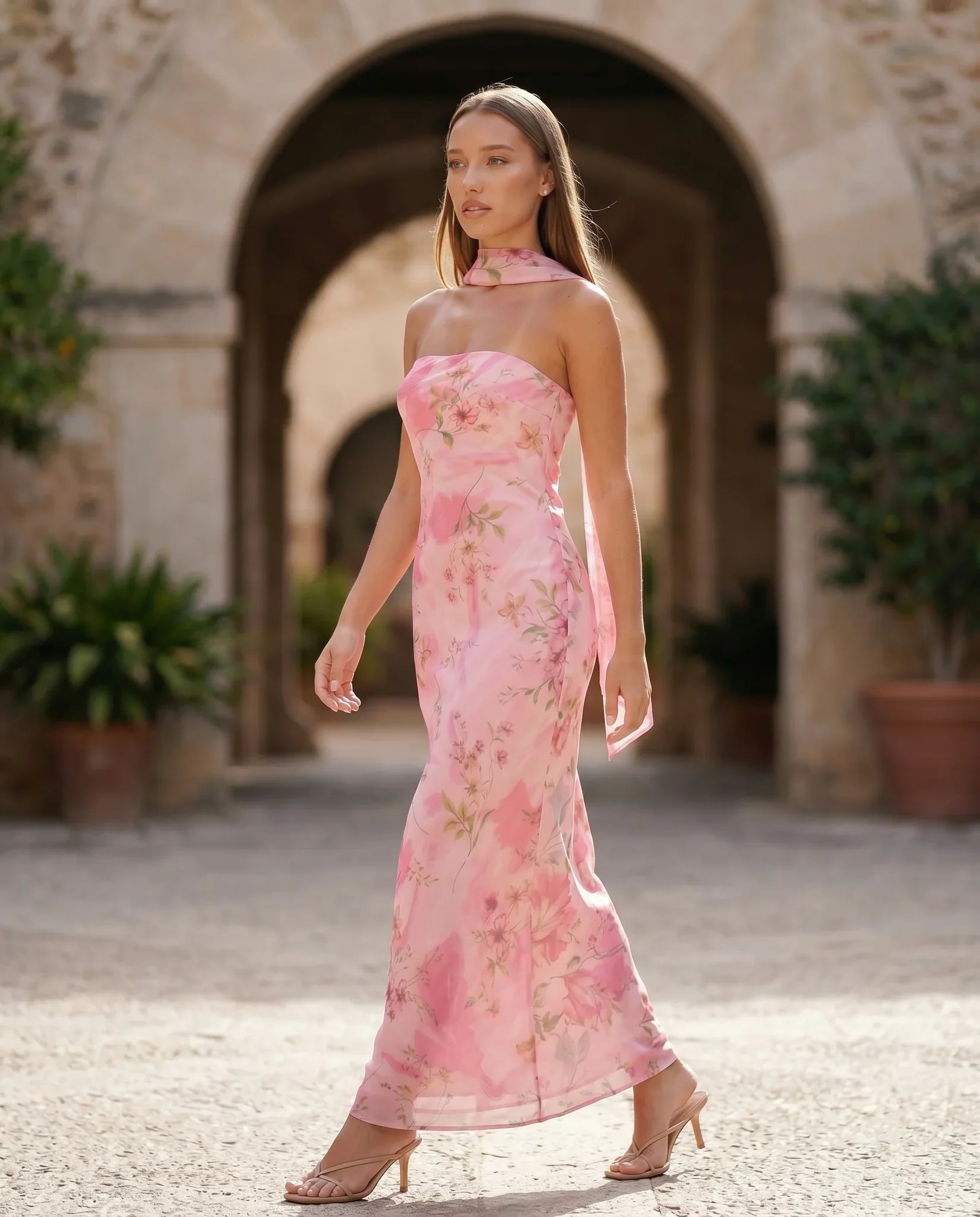 Dorvelli | Women's Maxi Dress – Diana Satin Strapless