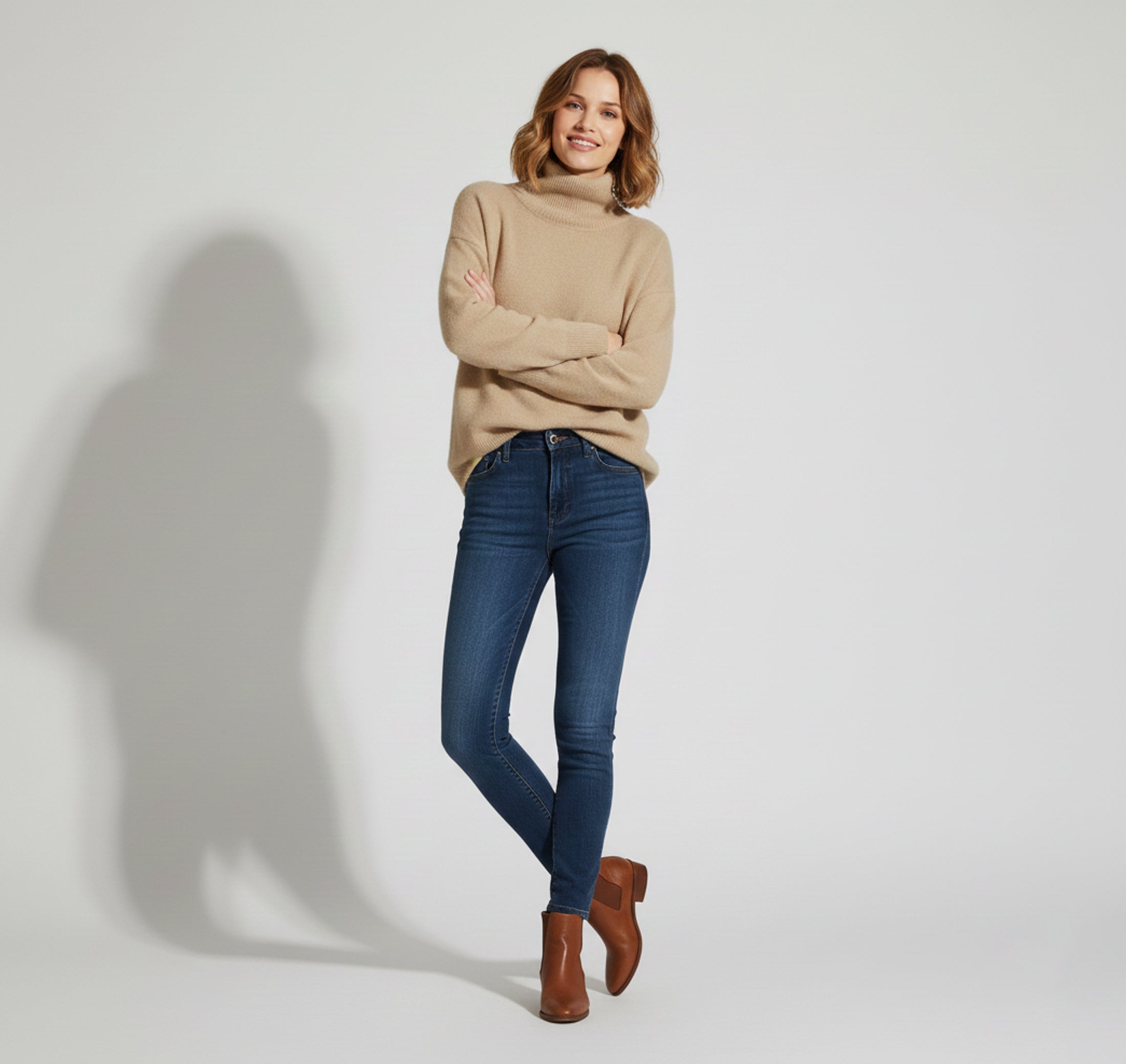 Dorvelli | Women’s Woolen Pullover – High-Lapel Elegant Edition