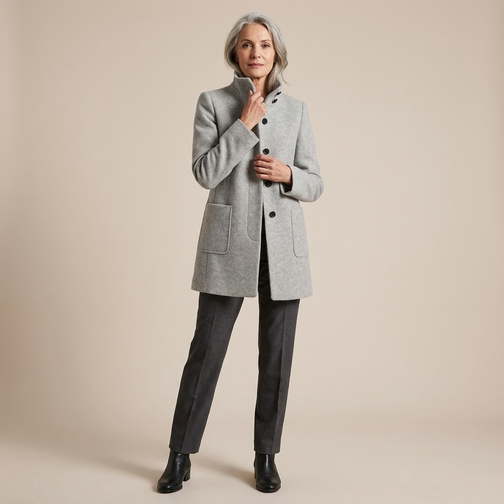 Women's High Collar Coat