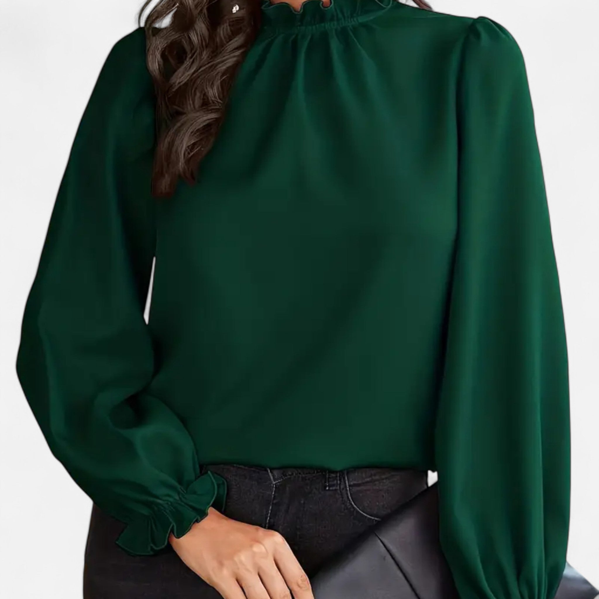 Dorvelli | Women’s Blouse – Elegant Ruffle Collar