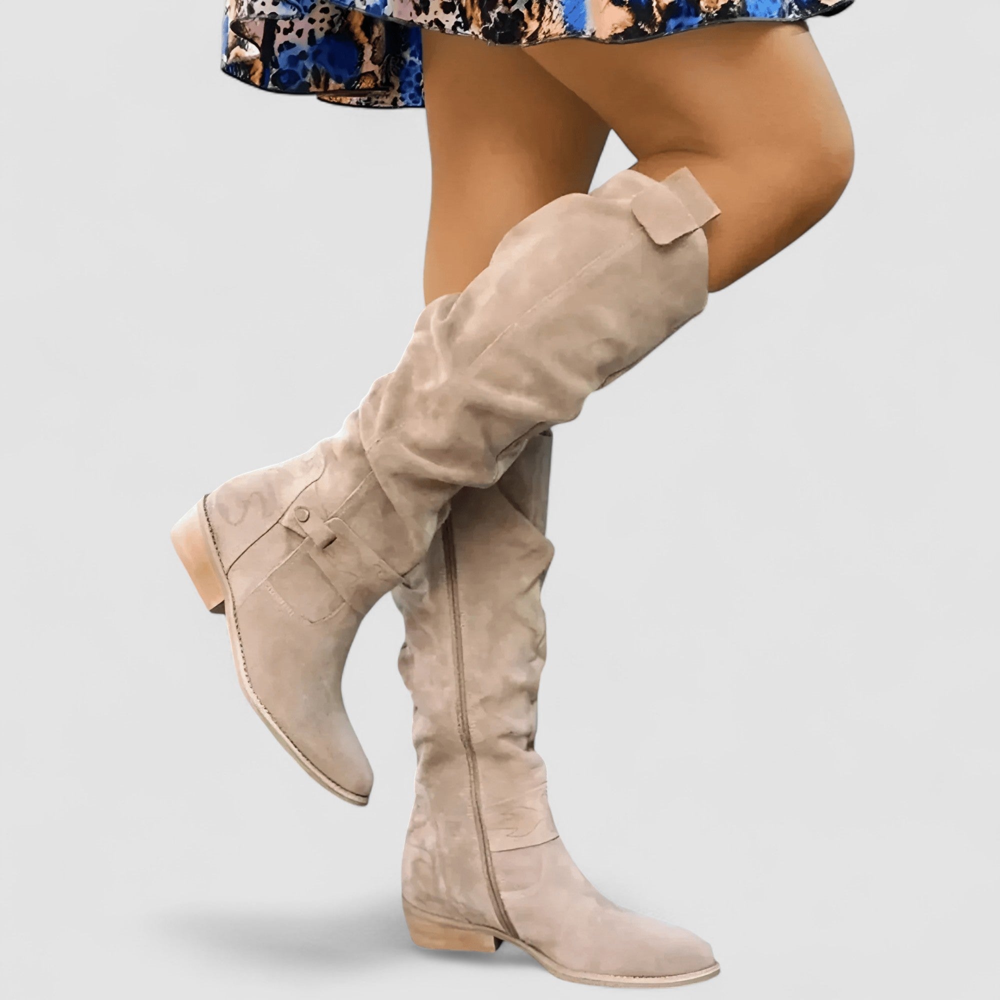 Dorvelli | Women’s Knee-High Boots – Tall Slouch Pull-On