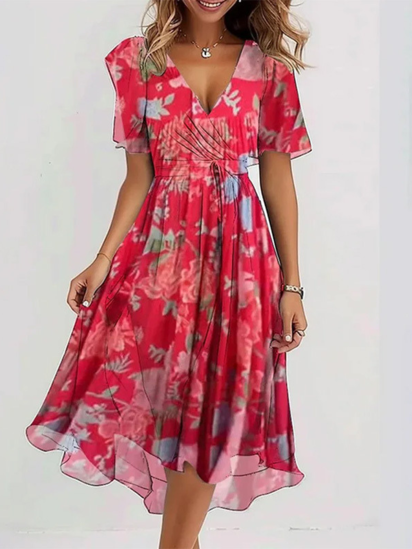 Dorvelli | Women's Midi Dress – Belly Cover
