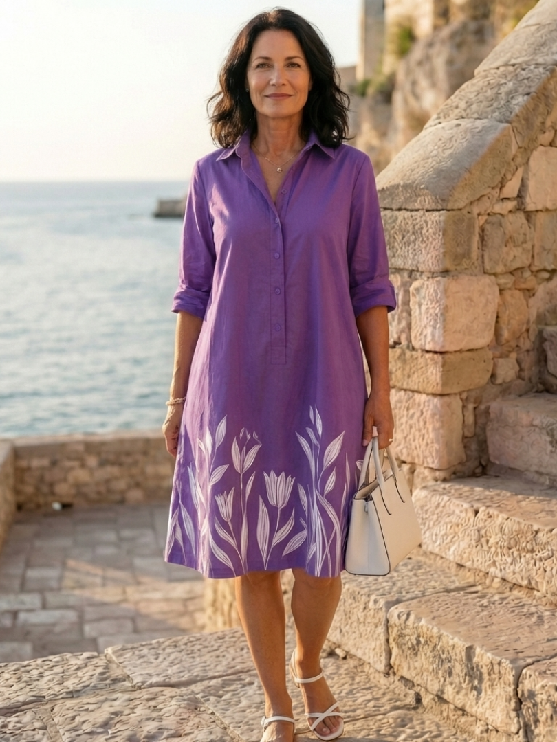 Dorvelli | Women's Midi Dress – Evening Garden Walk