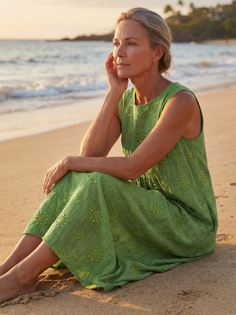 Dorvelli | Women's Midi Dress – Garden Texture