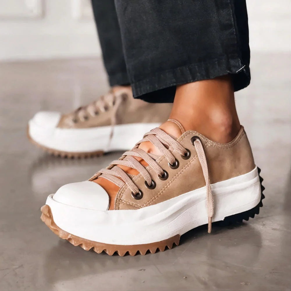 Dorvelli | Women’s Platform Trainers – Chunky Lace-Up