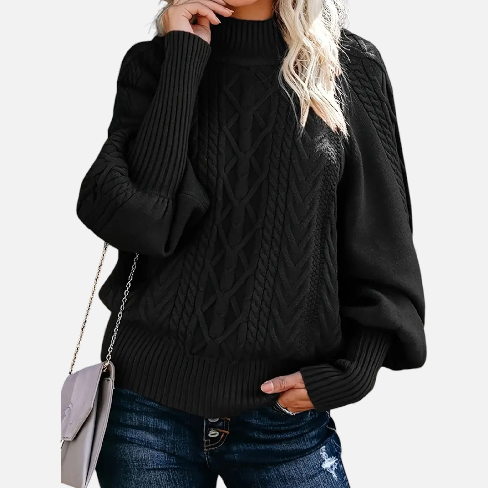 Dorvelli | Women’s Sweater – Elegant High-Neck Knit
