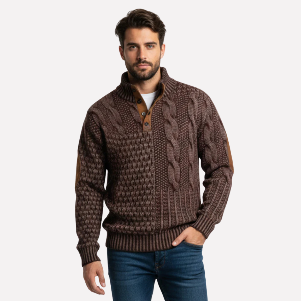 Men’s Textured Knit Pullover
