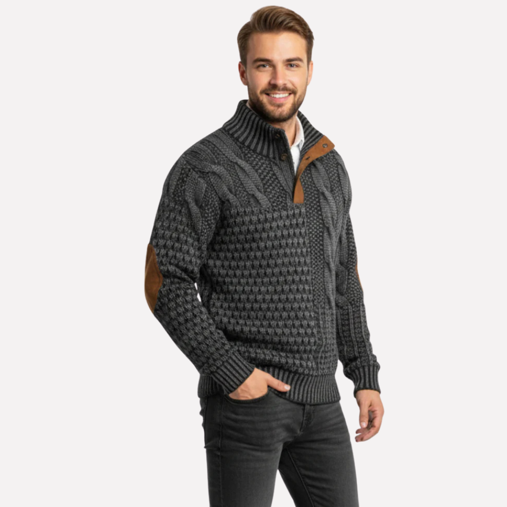 Men’s Textured Knit Pullover