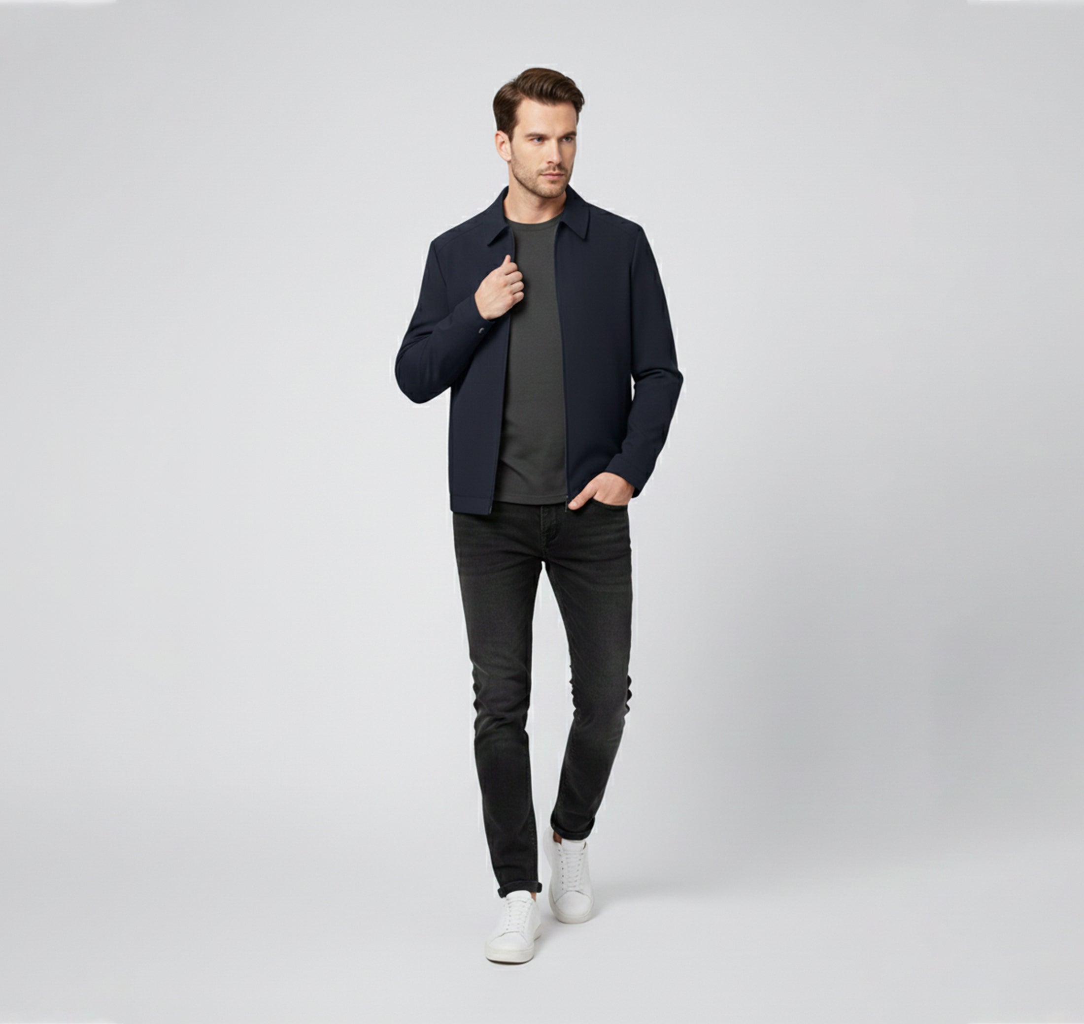 Dorvelli | Men’s Casual Jacket – Modern Stand Collar