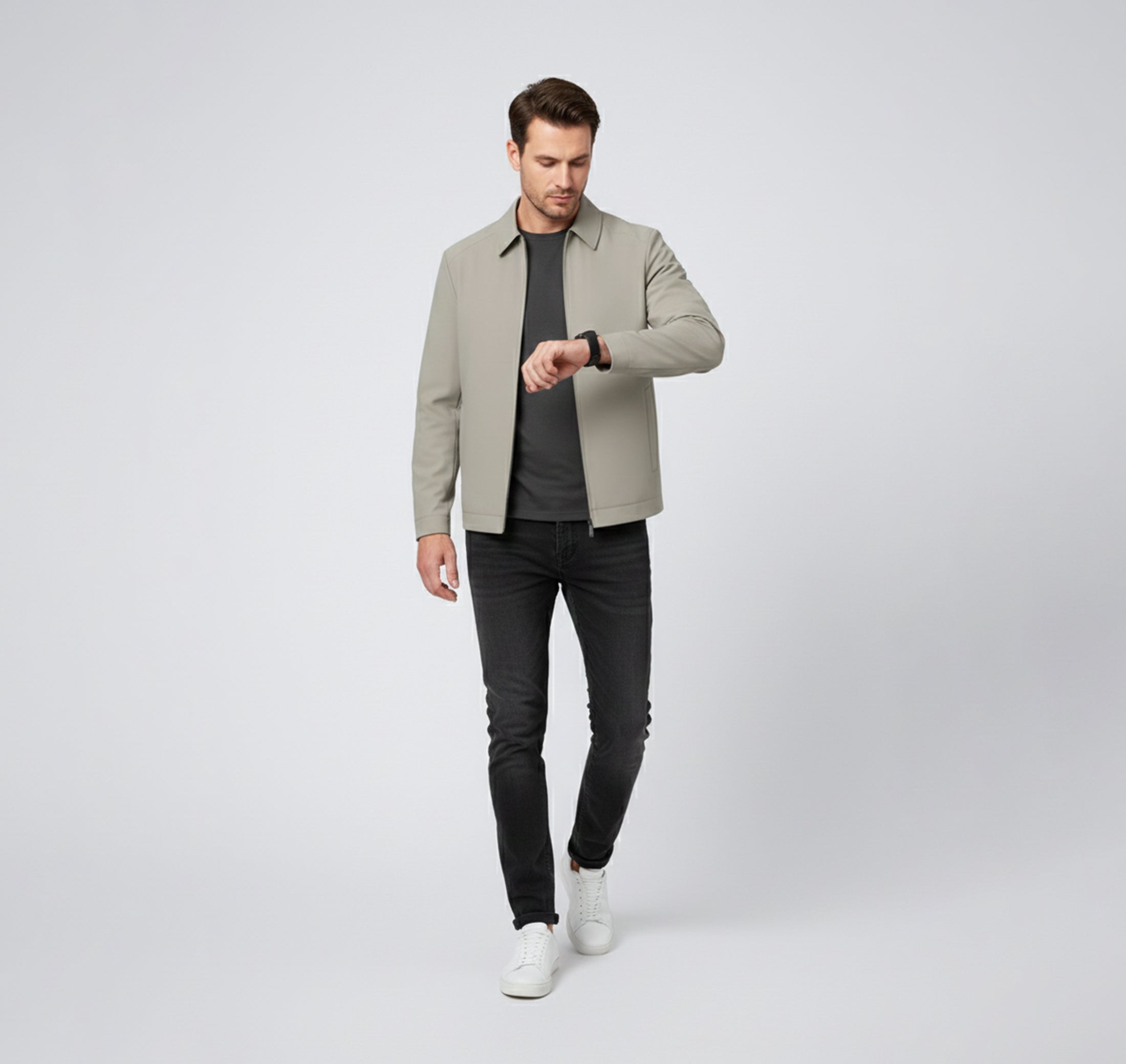 Dorvelli | Men’s Casual Jacket – Modern Stand Collar