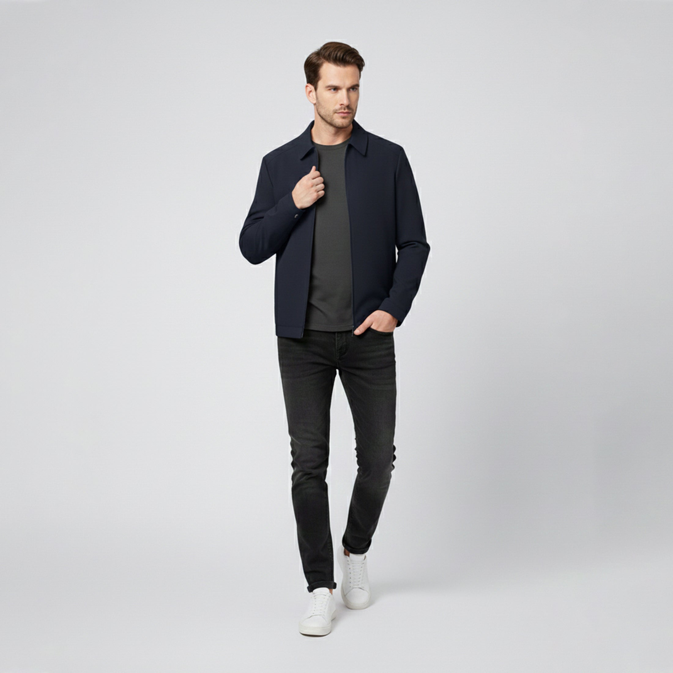 Dorvelli | Men’s Casual Jacket – Modern Stand Collar