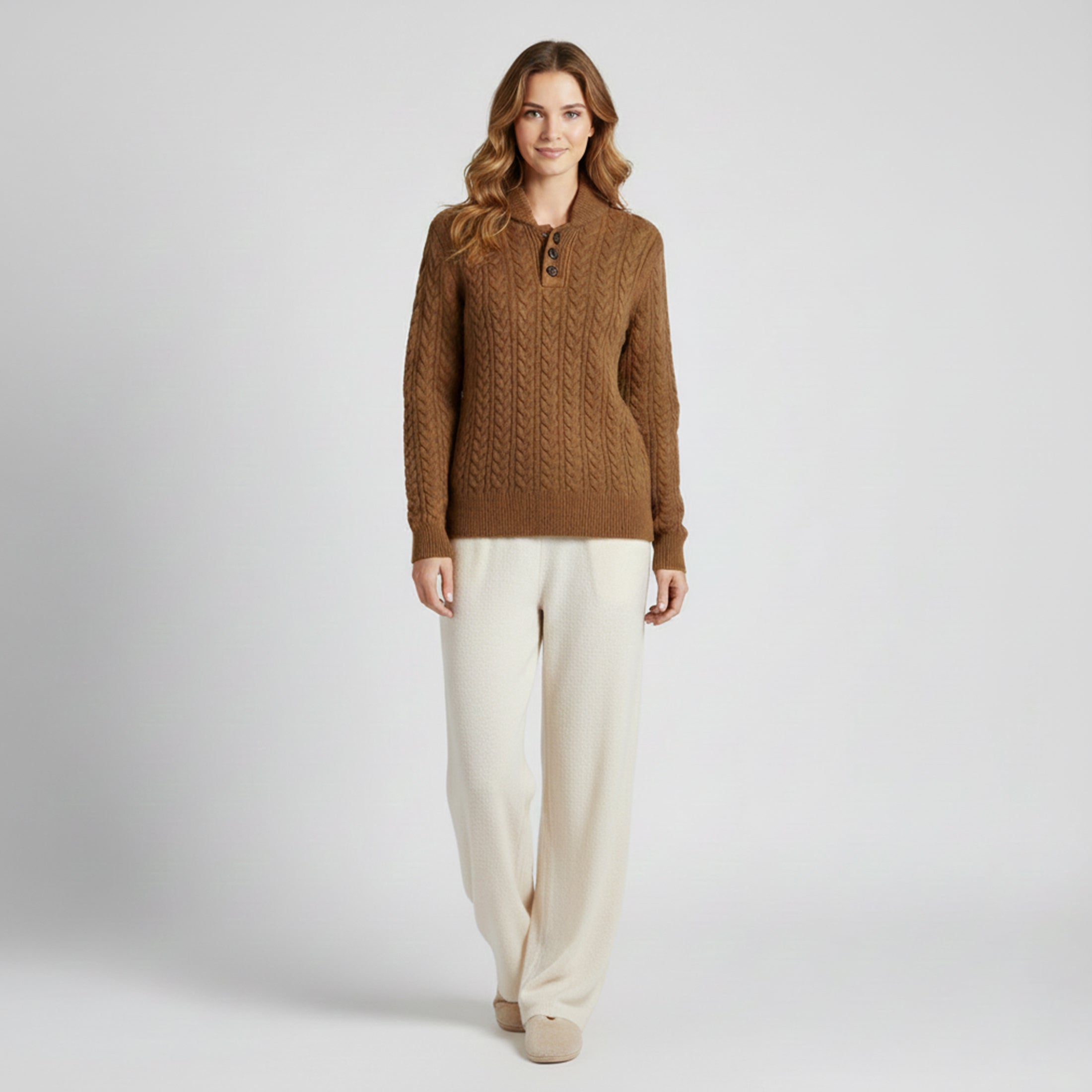 Dorvelli | Women’s Knit Sweater – Twisted Texture Fit
