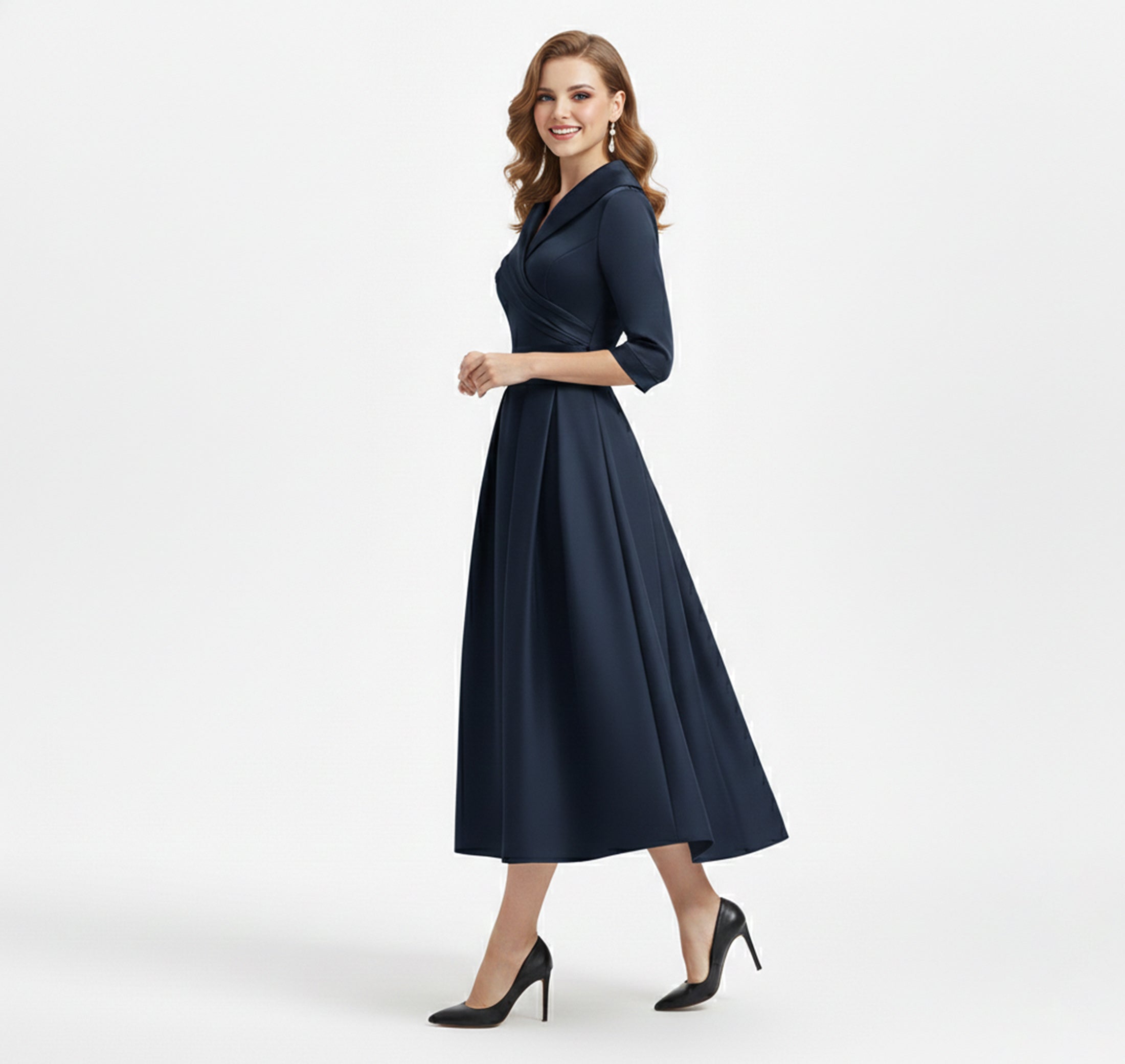 Dorvelli | Women’s Waist-Defined Dress – Timeless Formal Style