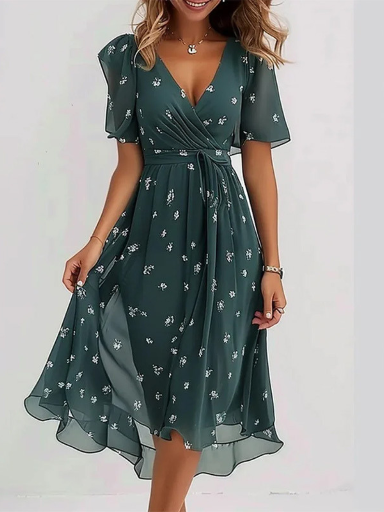 Dorvelli | Women's Midi Dress – Belly Cover