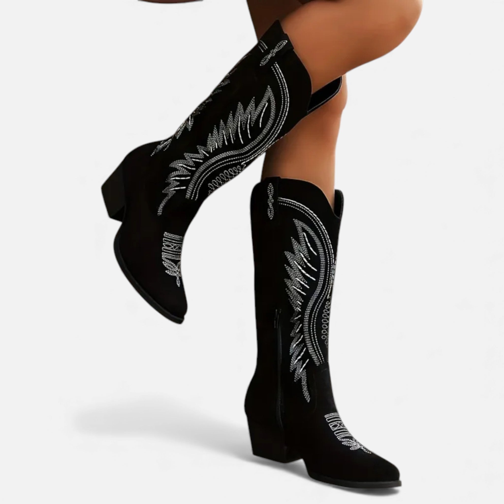 Dorvelli | Women’s Embroidered Cowboy Boots – Western Chic Elegance