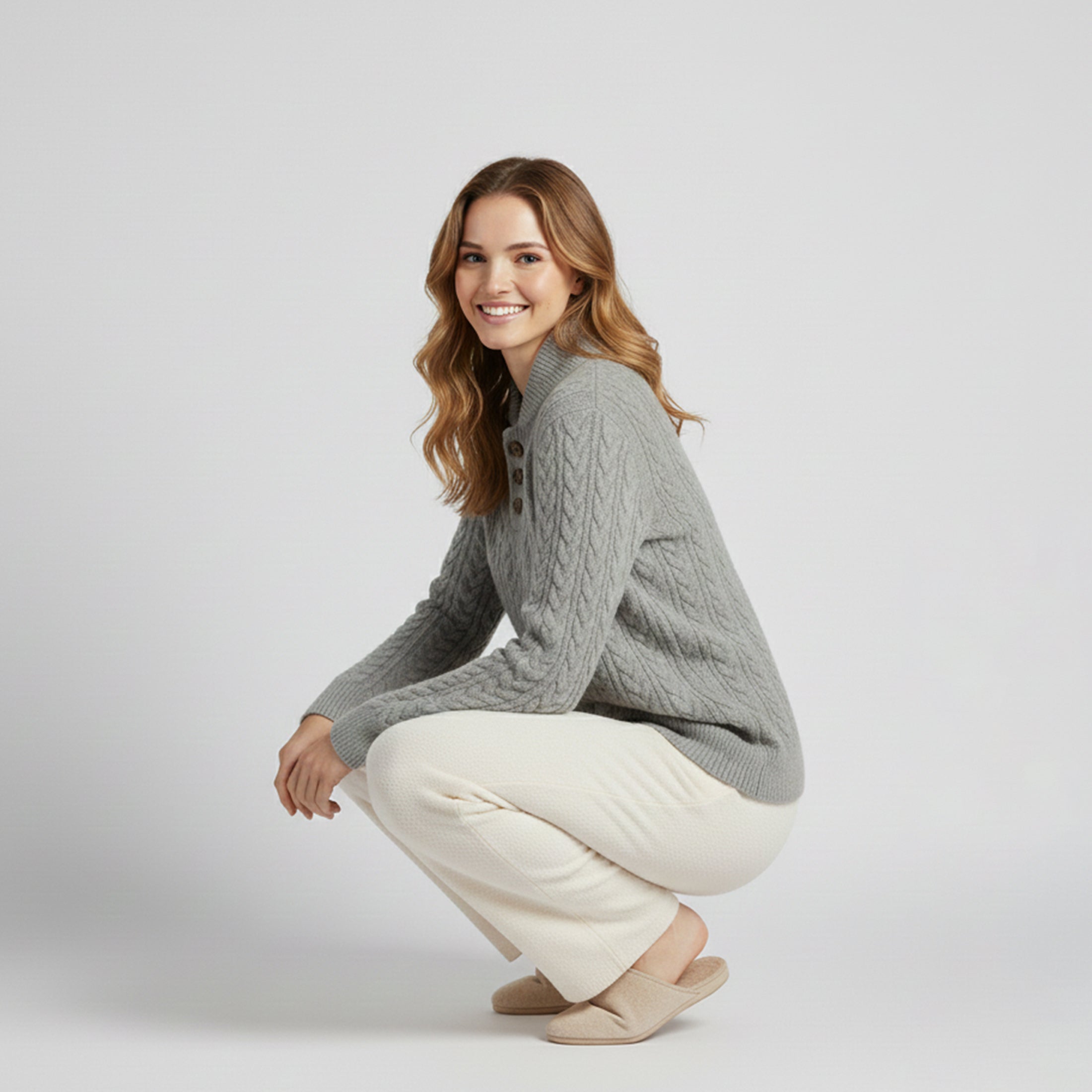 Dorvelli | Women’s Knit Sweater – Twisted Texture Fit