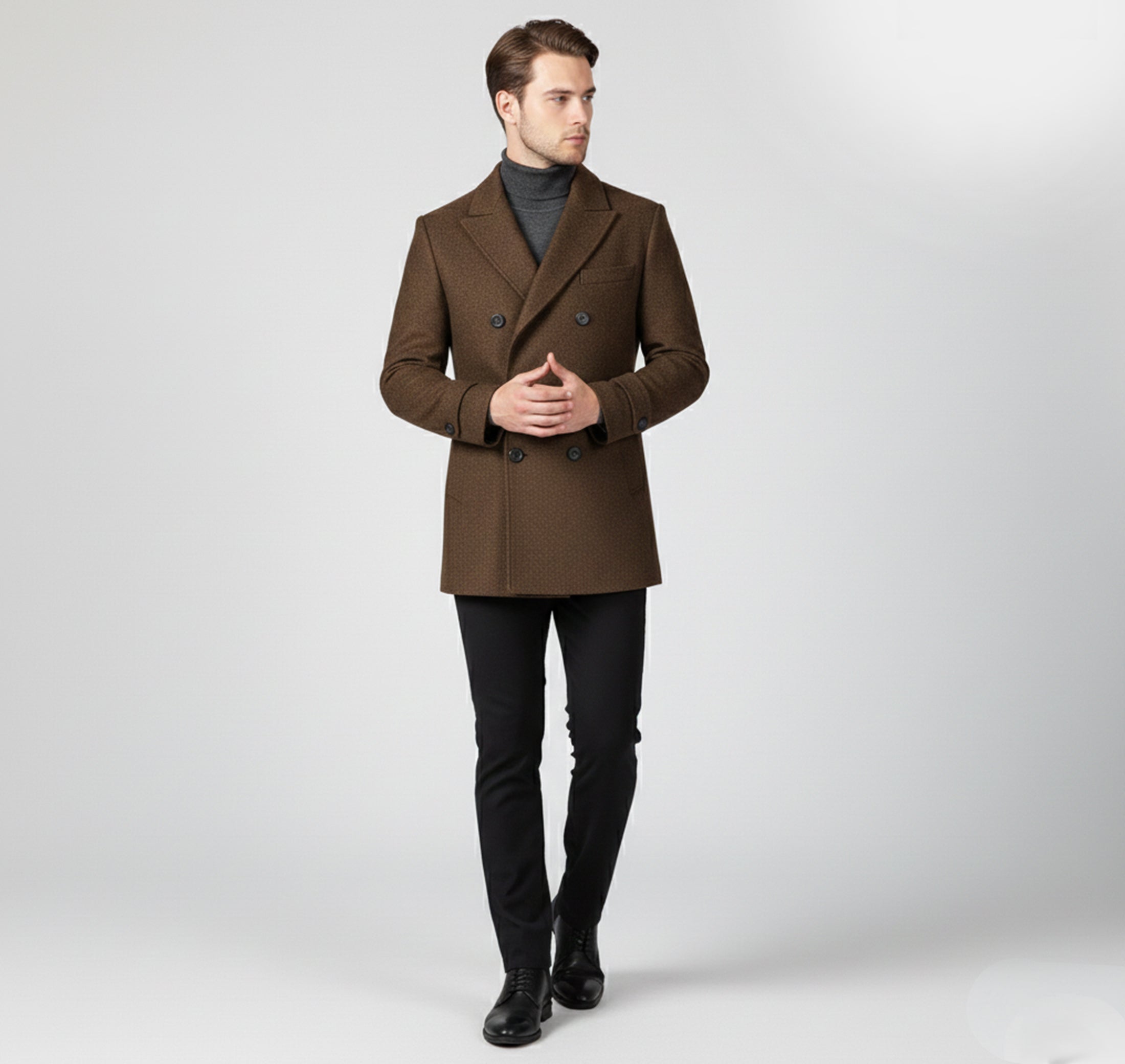 Dorvelli | Men’s Classic Wool Coat – Modern Leisure Edition