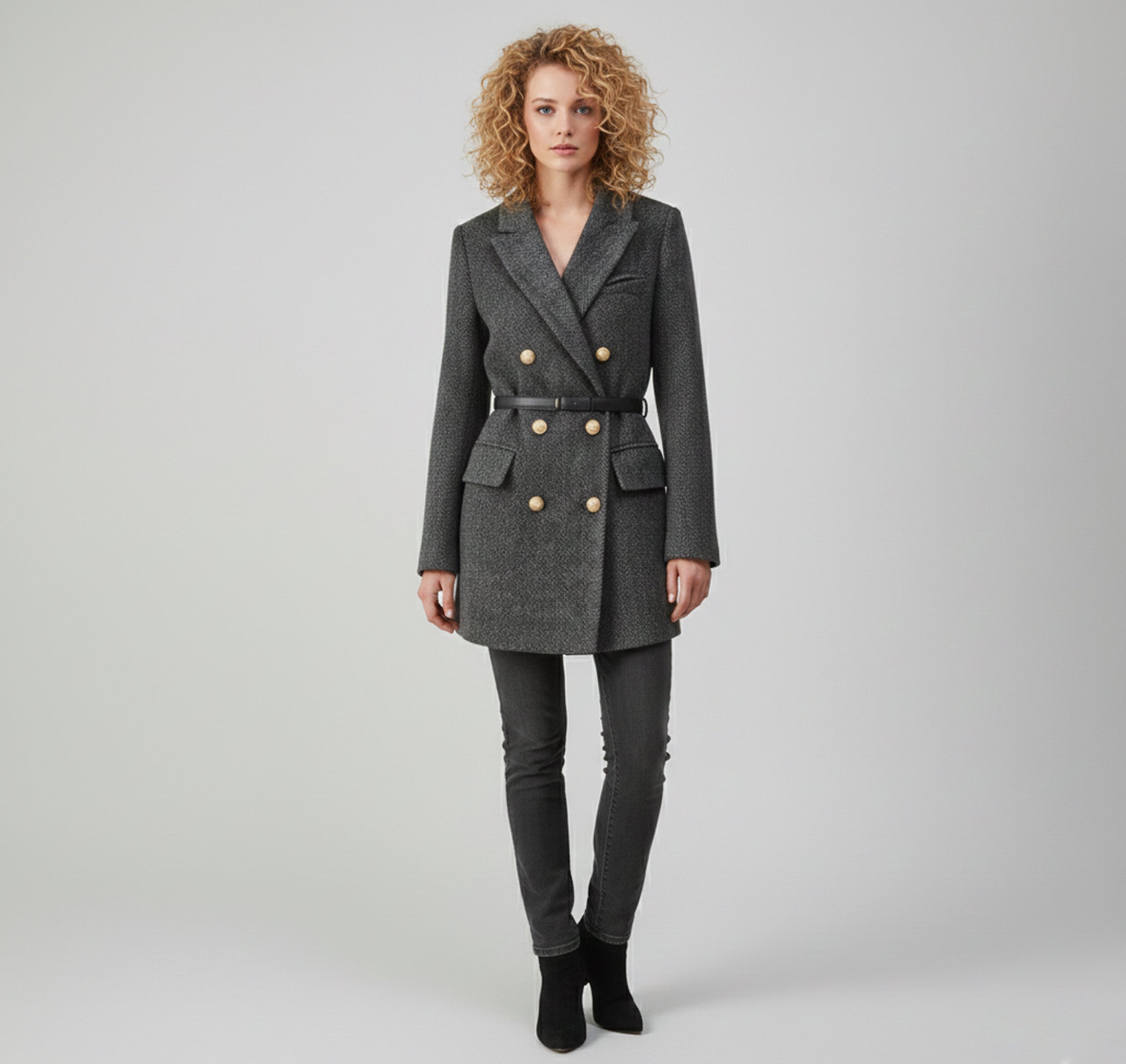 Dorvelli | Women’s Wool-Blend Jacket – Padded Elegant Style