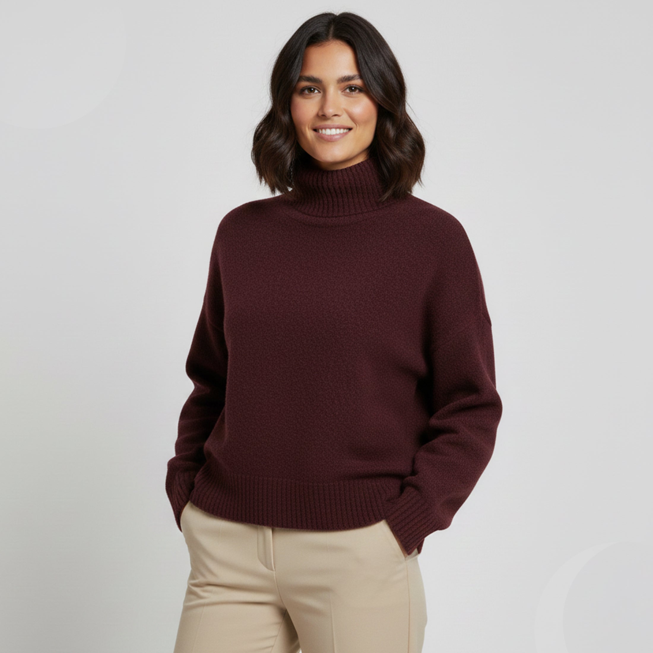 Dorvelli | Women’s Turtleneck Pullover – Urban Vintage Style