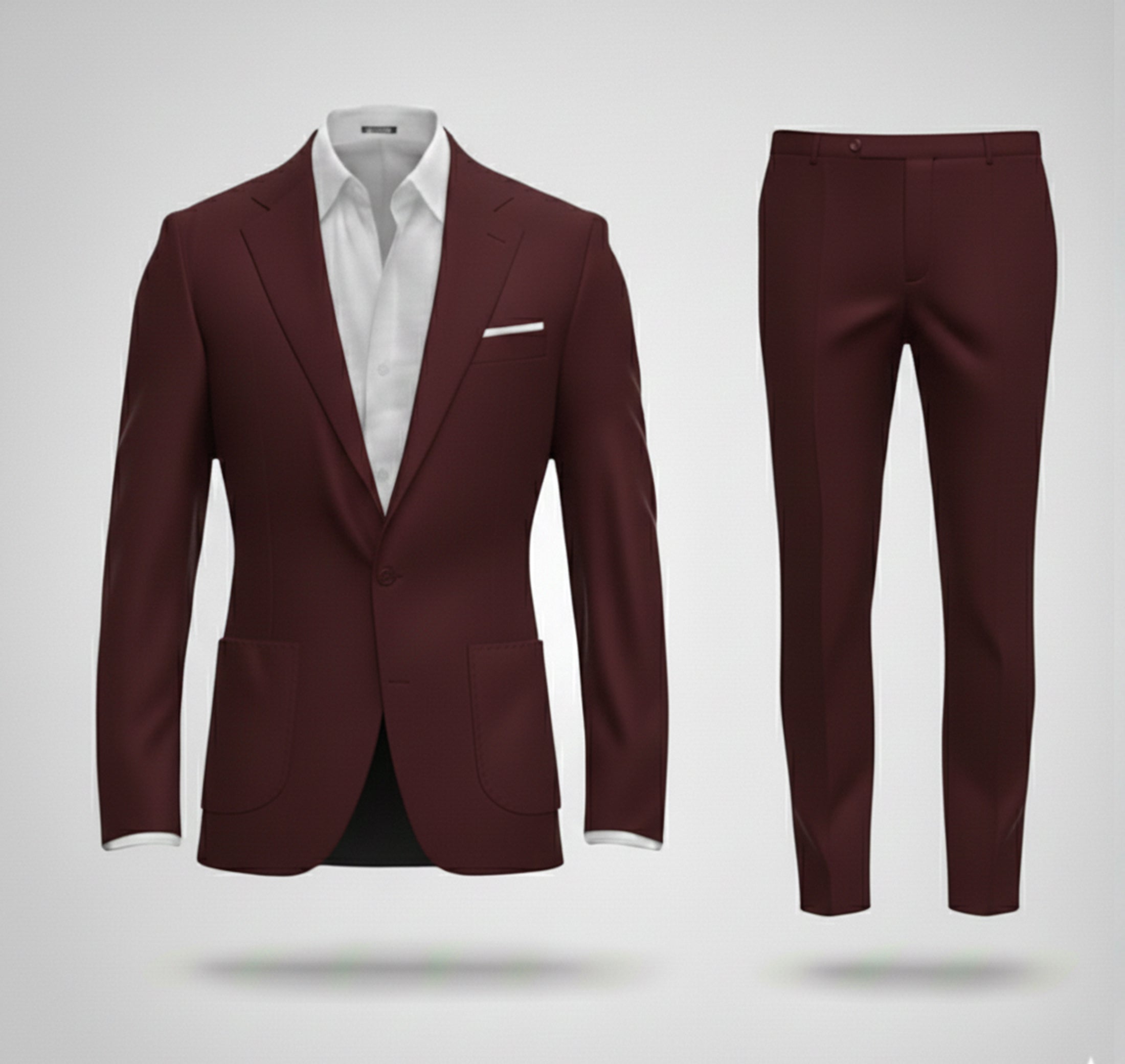 Dorvelli | Men’s Slim Suit Set – Digital Print Comfort