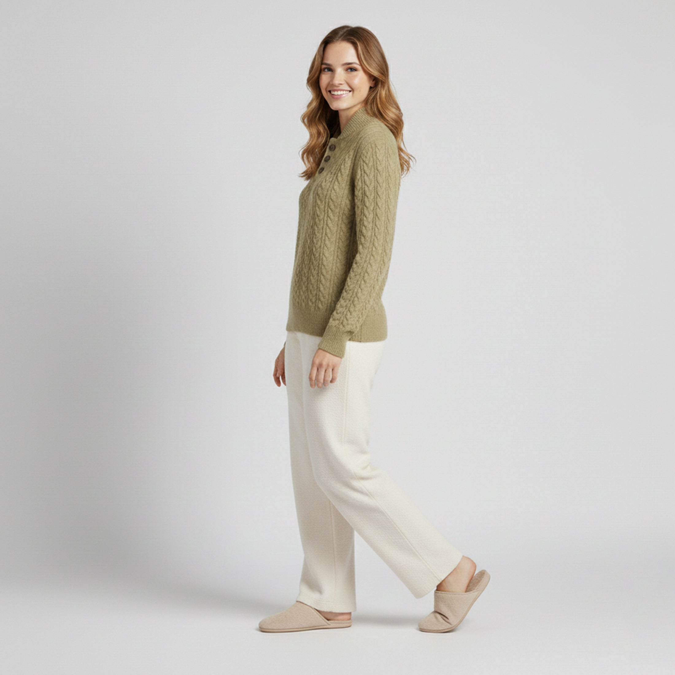 Dorvelli | Women’s Knit Sweater – Twisted Texture Fit