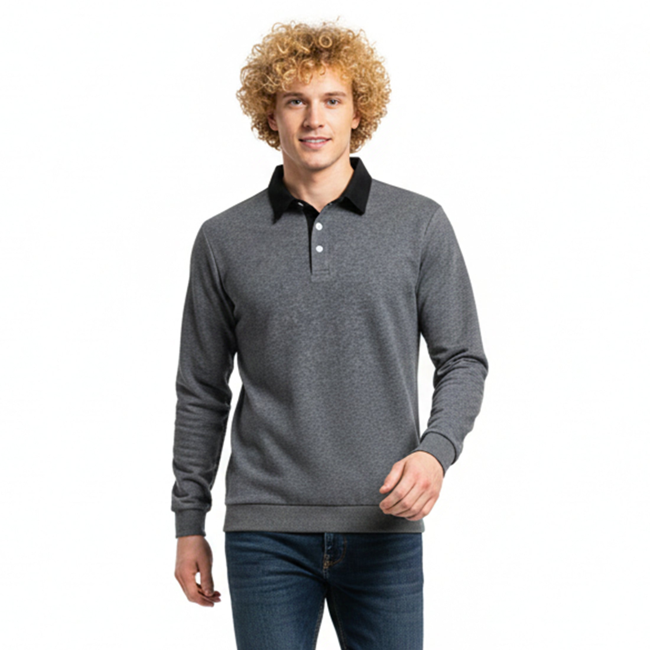 Dorvelli | Men’s Polo Collar Sweater – Casual Knit Essential