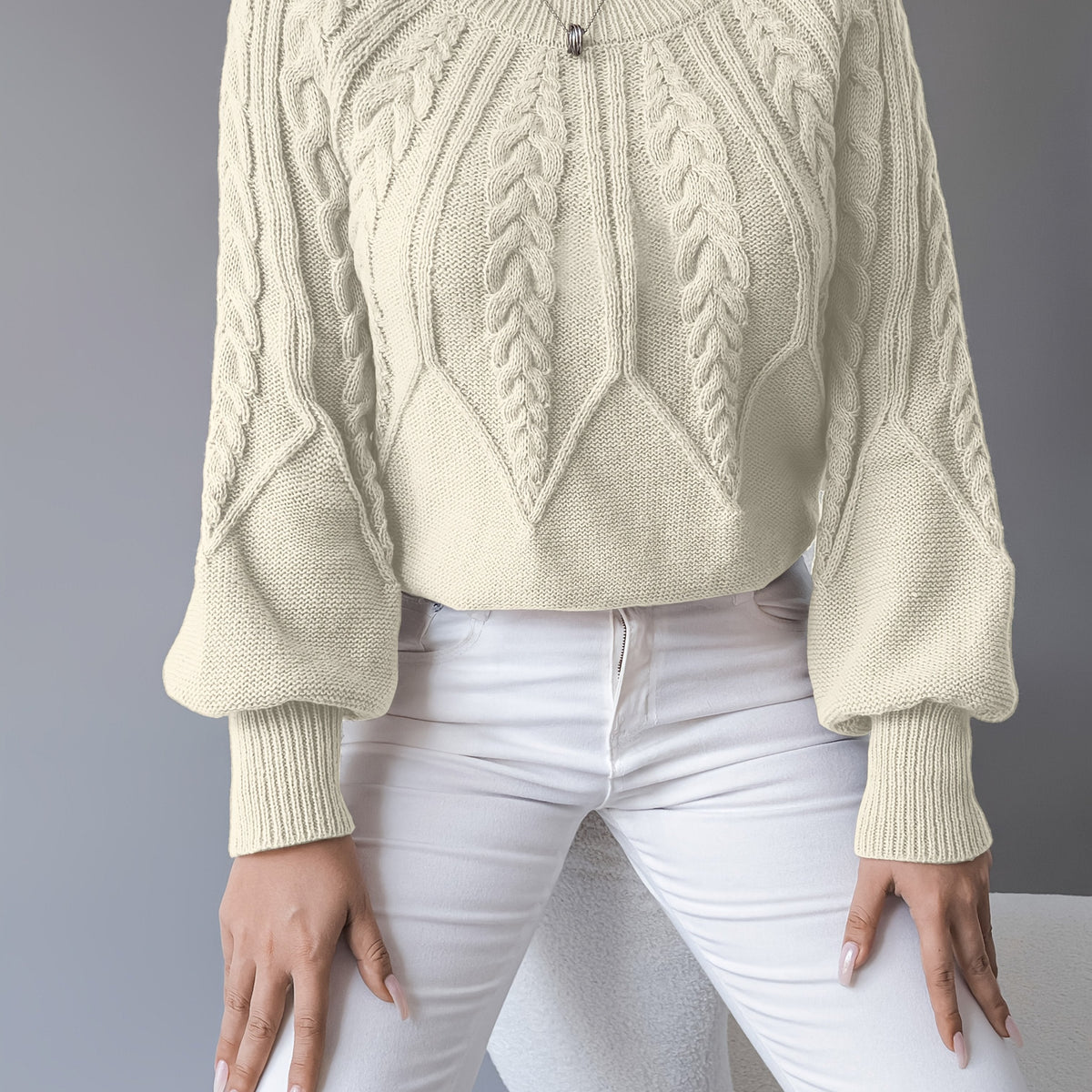 Women's Cable Jumper