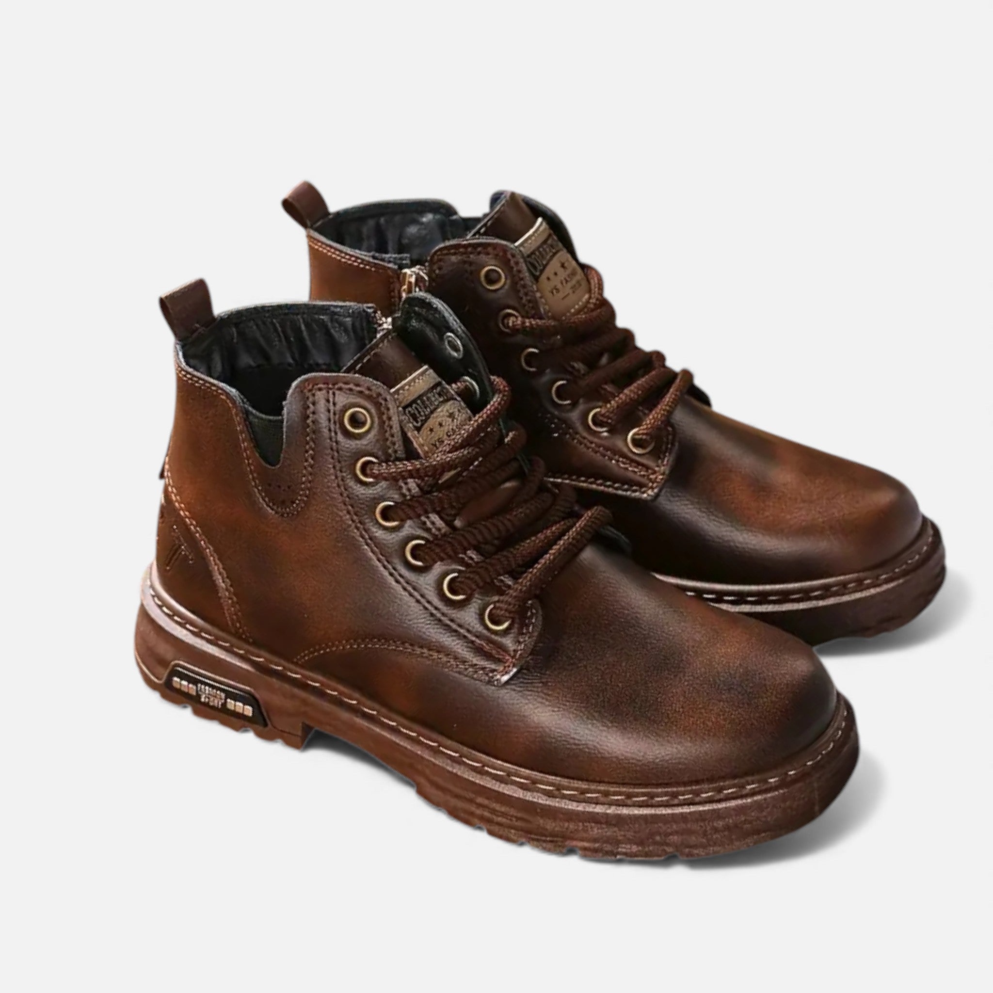 Dorvelli | Men’s Vintage Boots – Classic Short Lace-Up