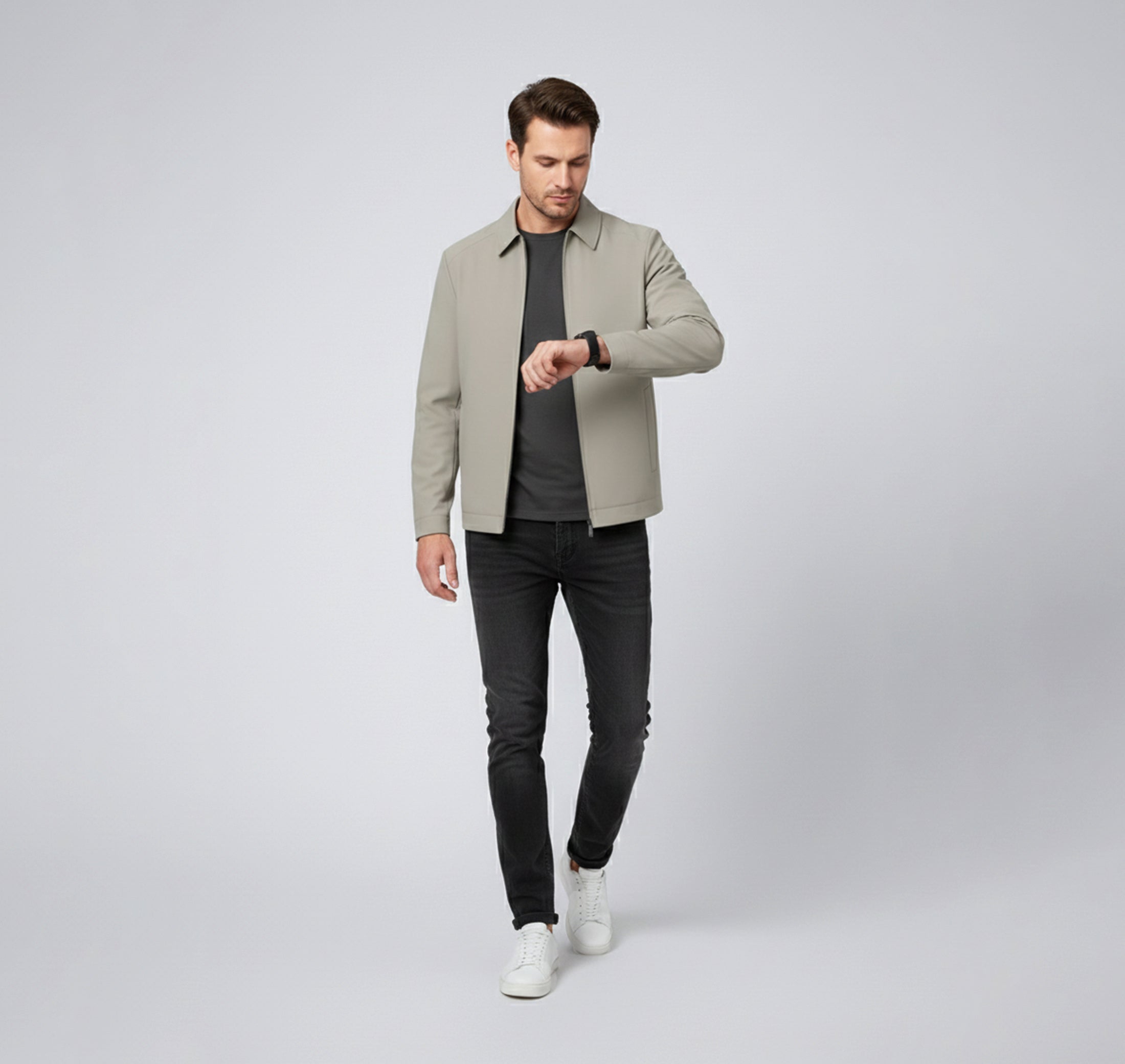 Dorvelli | Men’s Casual Jacket – Modern Stand Collar