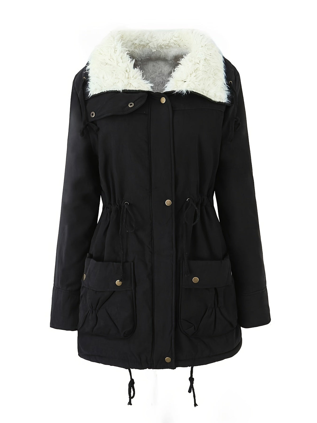 Dorvelli | Women's Parka – Hooded Drawcord Waist