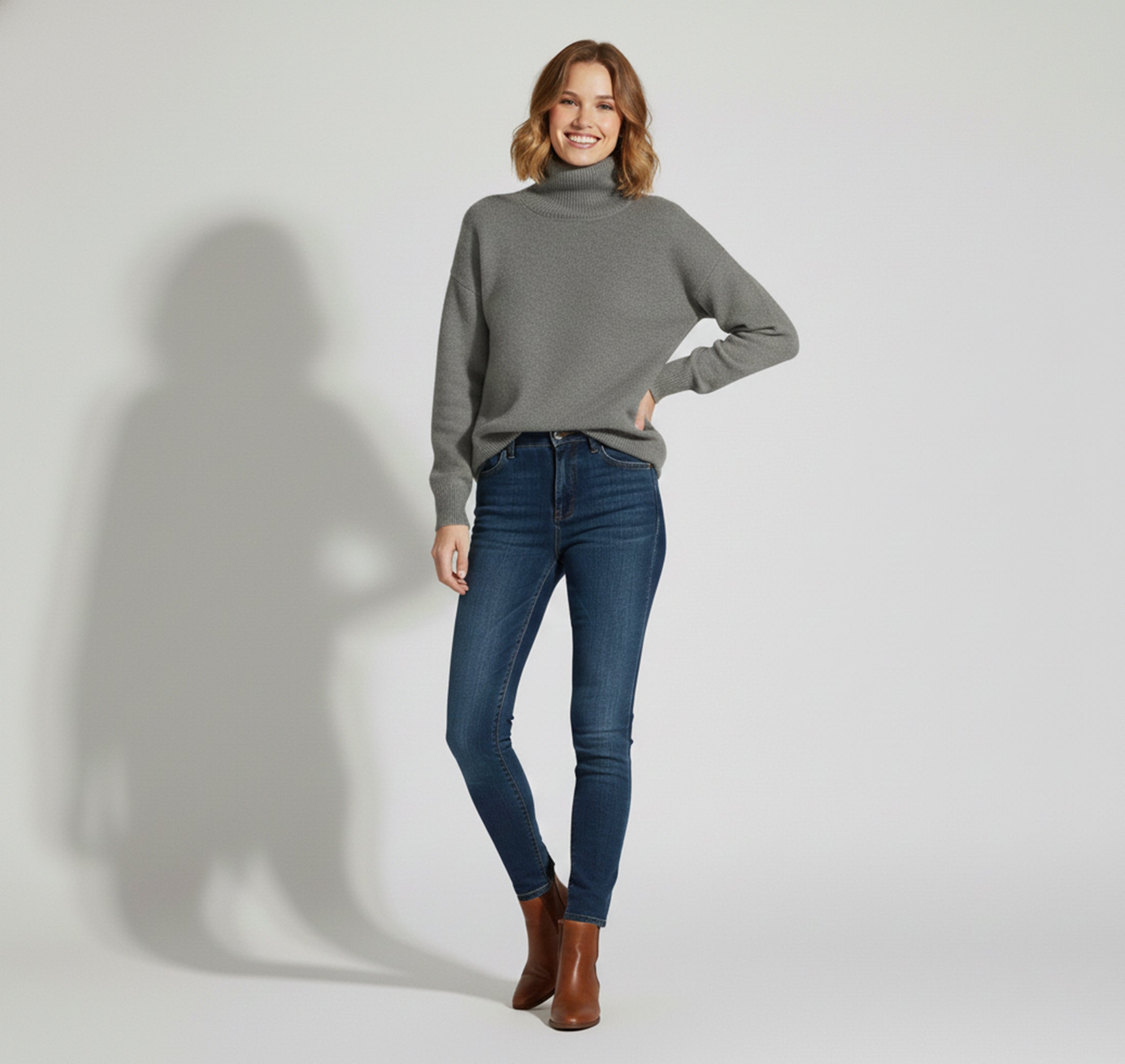 Dorvelli | Women’s Woolen Pullover – High-Lapel Elegant Edition