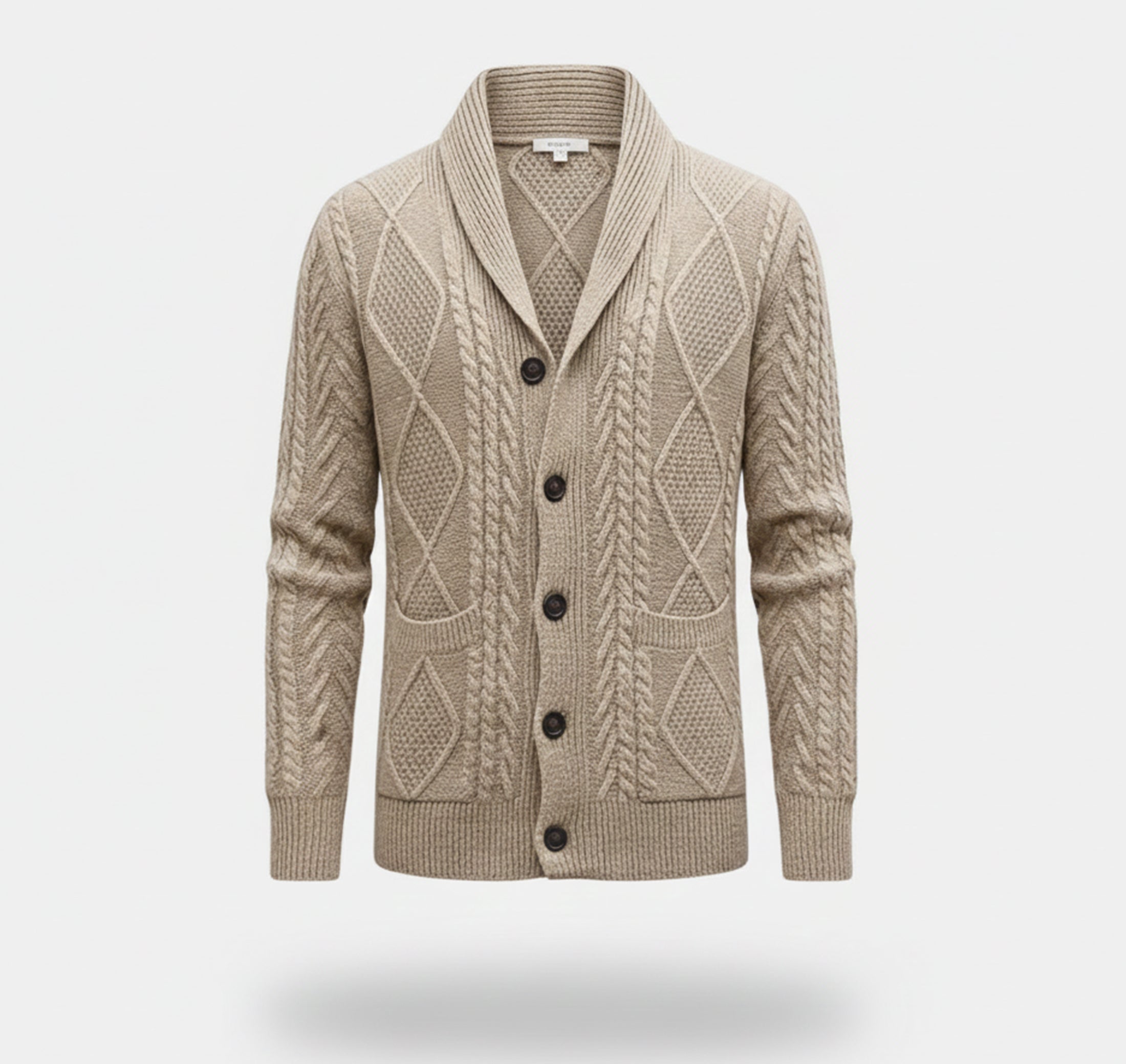 Dorvelli | Men’s Knit Cardigan Jacket – Jacquard Warm Edition