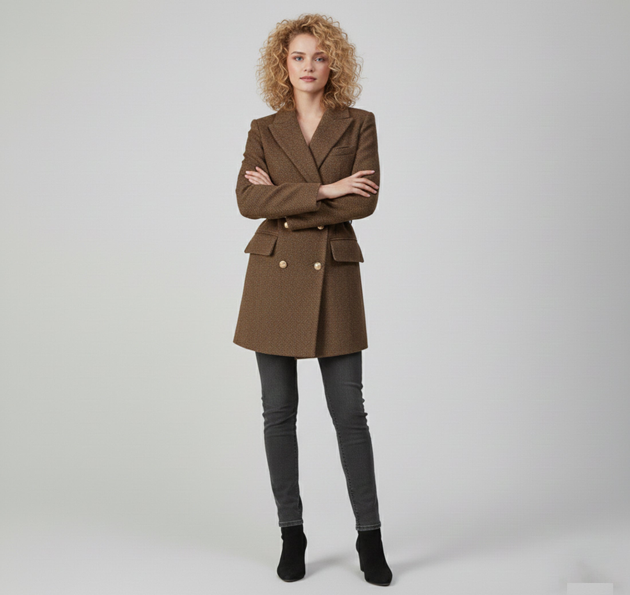 Dorvelli | Women’s Wool-Blend Jacket – Padded Elegant Style