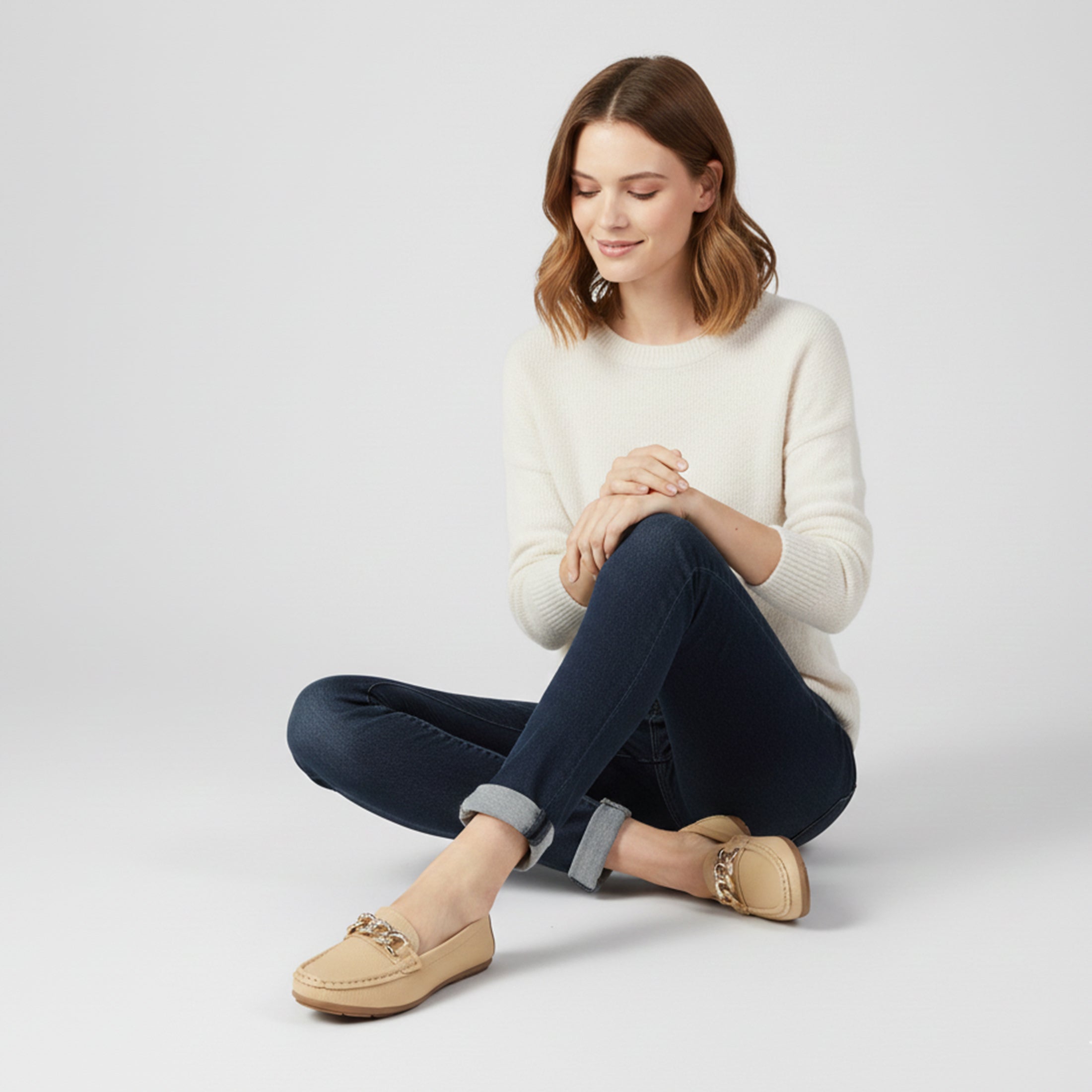 Dorvelli | Women’s Casual Flats – Metal Accent Style