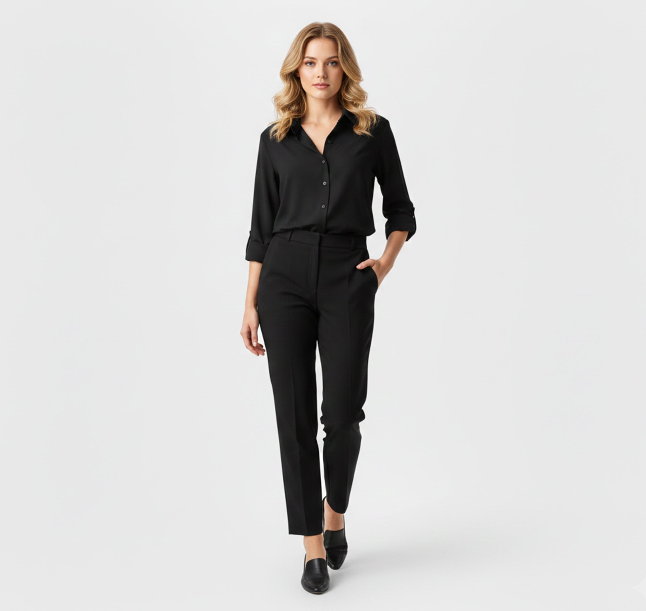 Dorvelli | Women’s Long-Sleeve Shirt – Clean Work Style