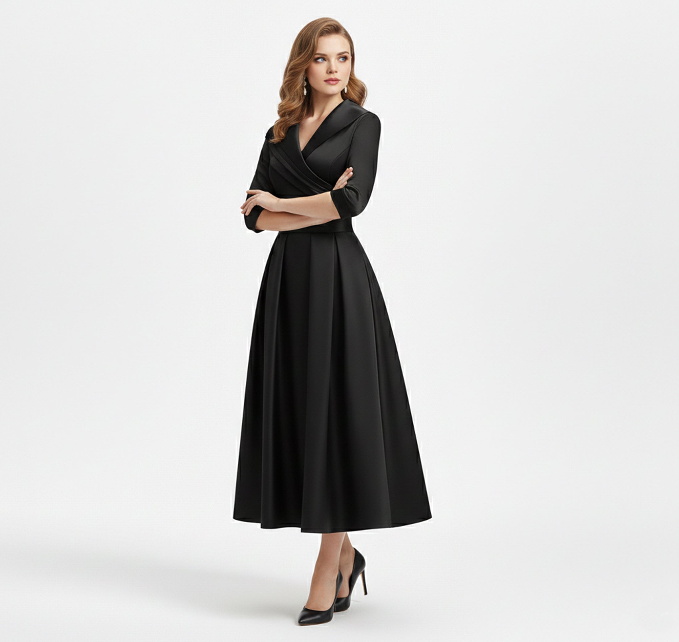 Dorvelli | Women’s Waist-Defined Dress – Timeless Formal Style