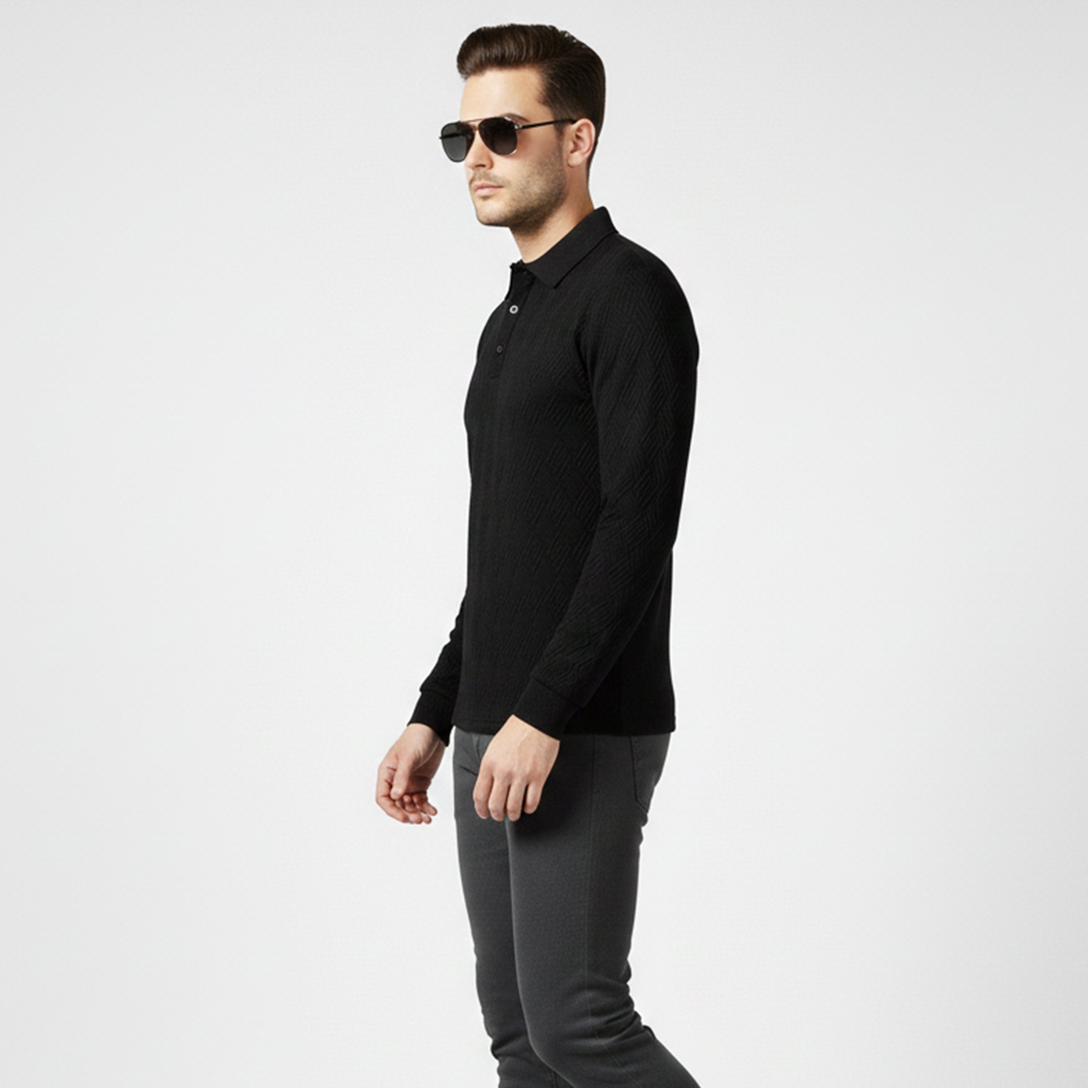 Dorvelli | Men’s Mosaic Polo Shirt – Relaxed Fit Style