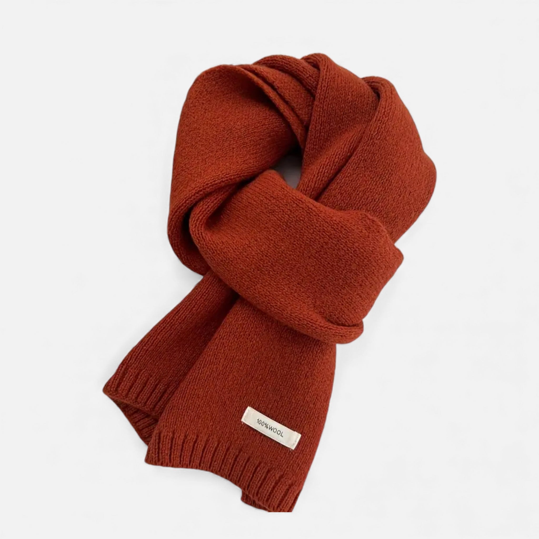 Dorvelli | Women’s 100% Wool Scarf – Vintage Solid Colour Winter Wrap
