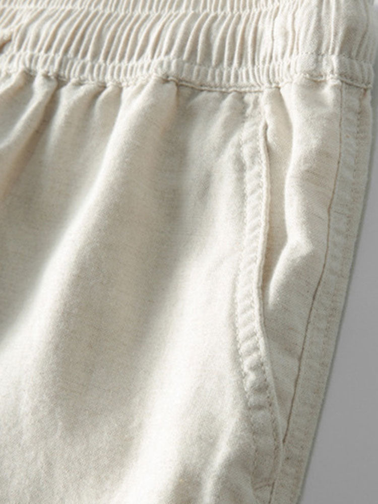 Dorvelli | Men's Two-Piece Set – Linen Band Collar Co-ord
