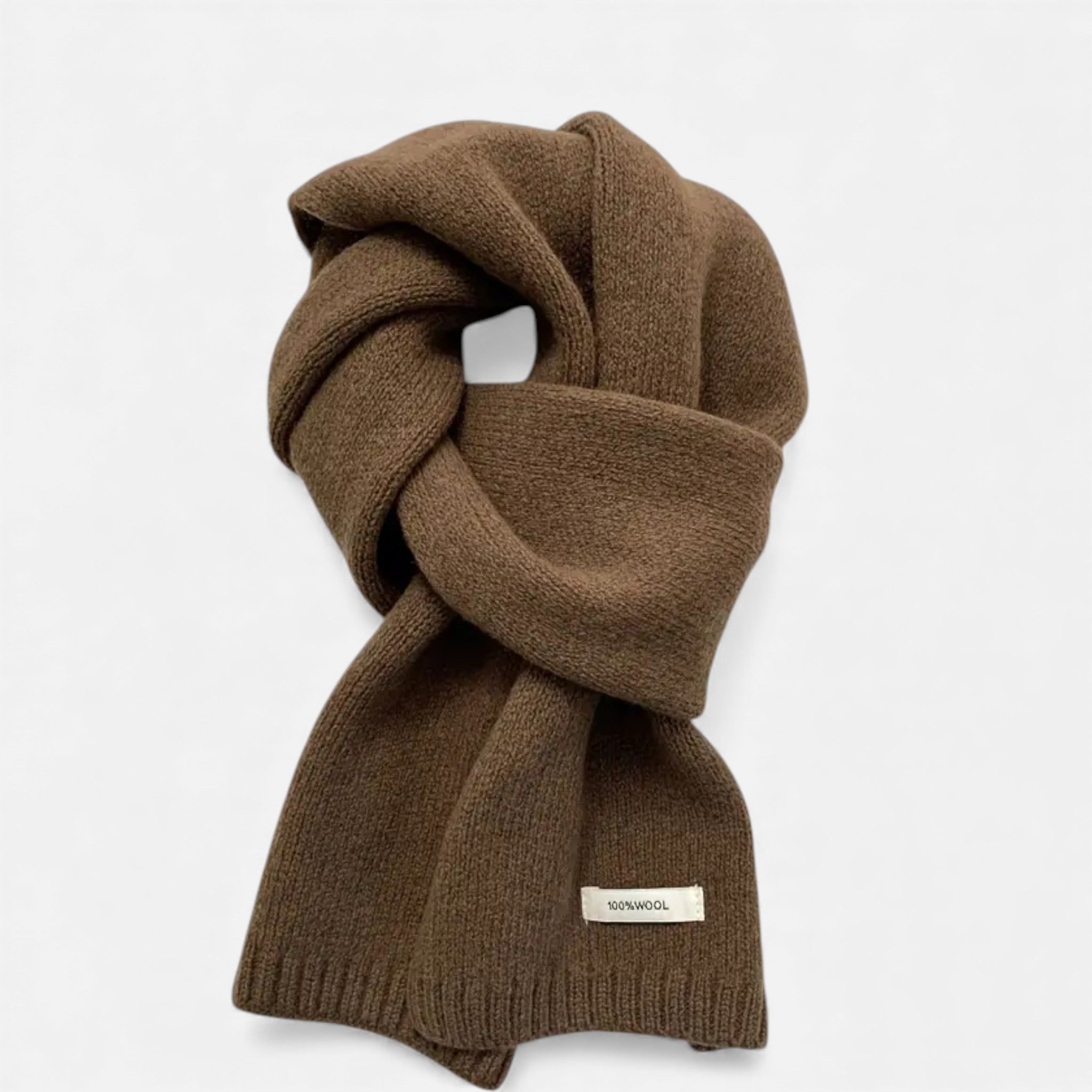 Dorvelli | Women’s 100% Wool Scarf – Vintage Solid Colour Winter Wrap