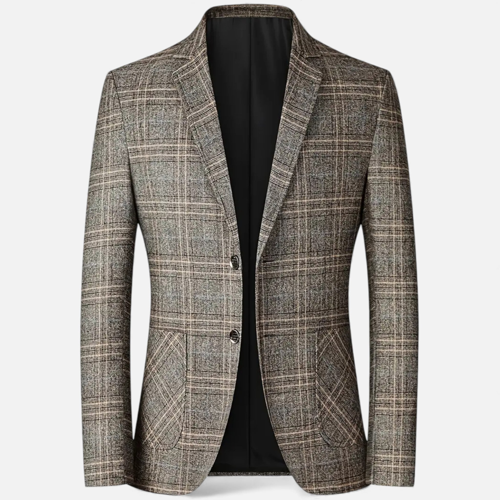 Dorvelli | Men’s Lightweight Business Blazer – Geometric Elegance