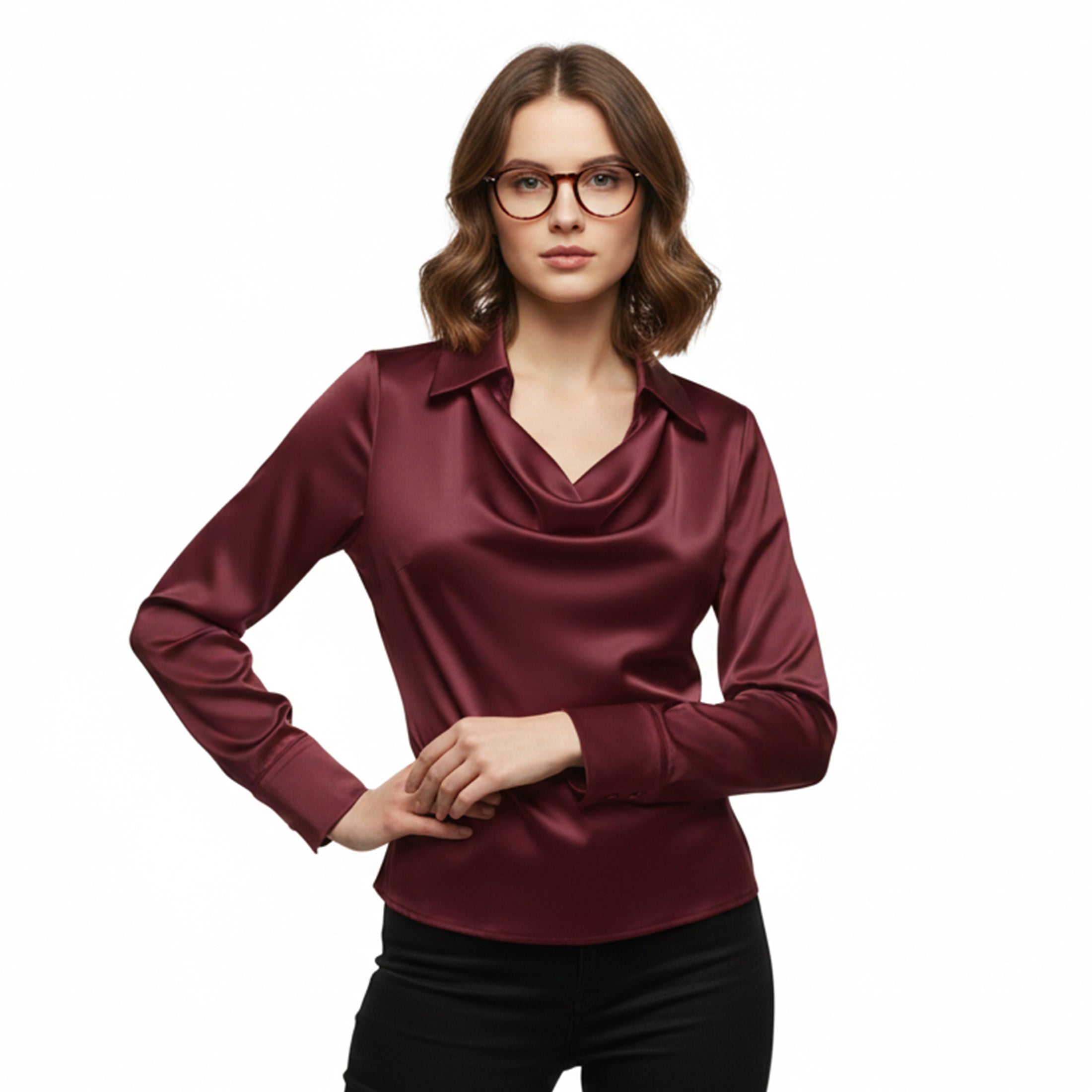 Dorvelli | Women’s Satin Shirt – Timeless Elegance
