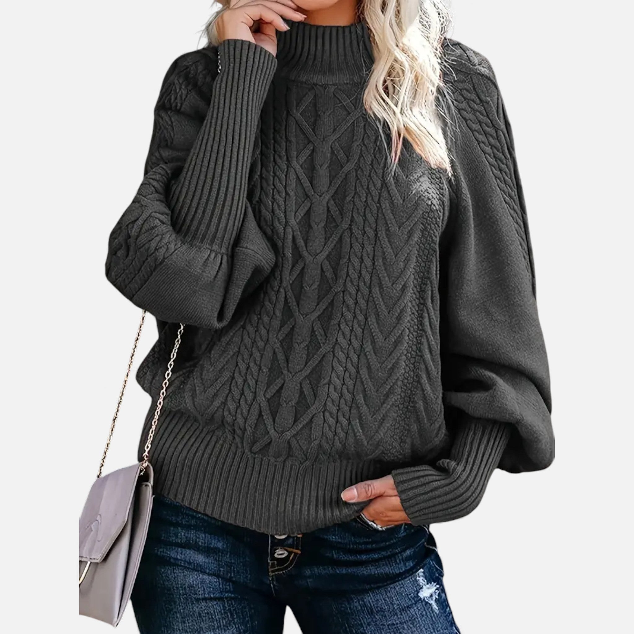 Dorvelli | Women’s Sweater – Elegant High-Neck Knit