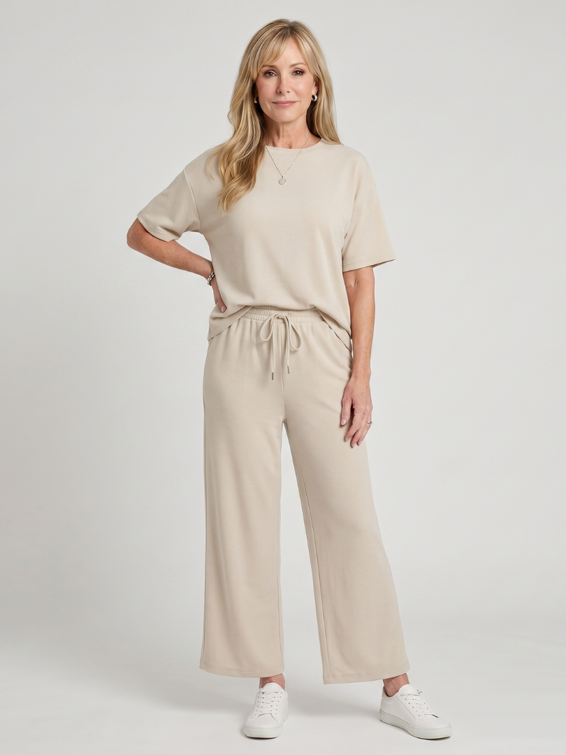 Dorvelli | Women's Two-Piece Set – Relaxed Drawstring Comfort