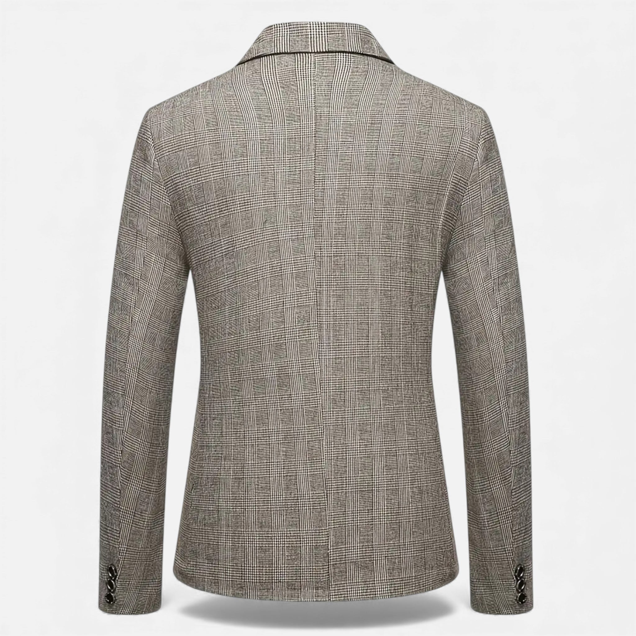 Dorvelli | Men’s Check Tweed Blazer – Classic Single-Breasted Design