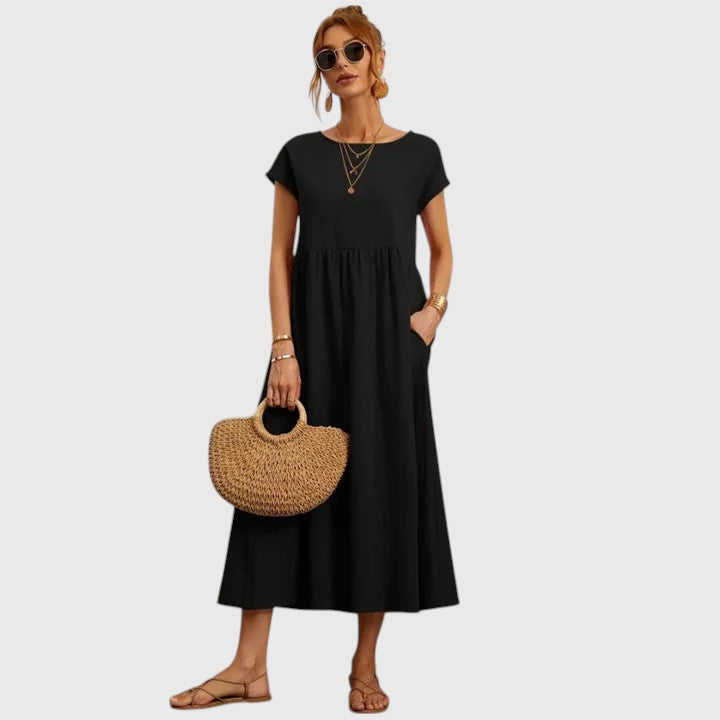 Dorvelli | Women's Midi Dress – Comfortable White